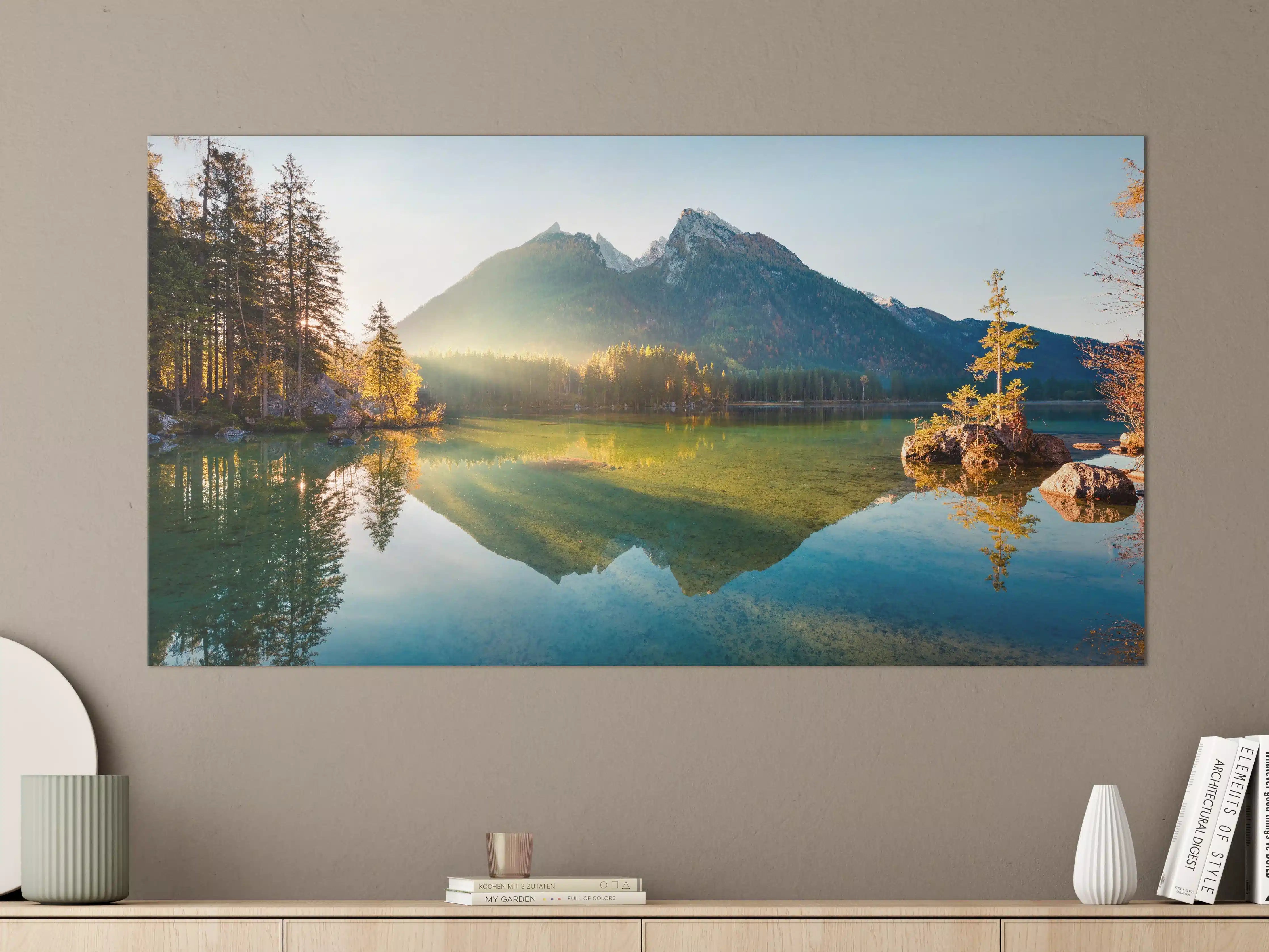 Große Wandbilder - Sonnenaufgang am Hintersee