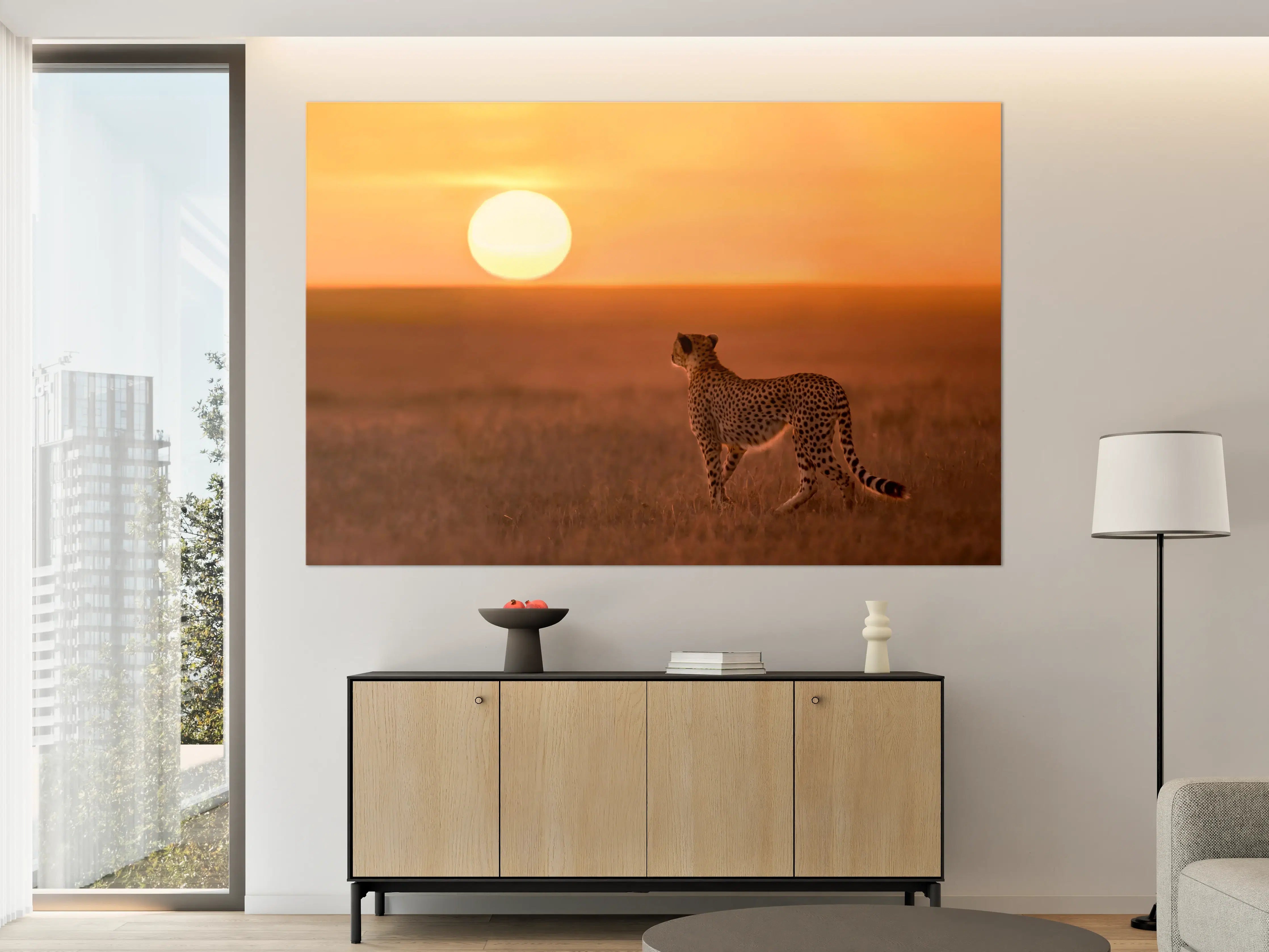 Große Wandbilder - Sonnenaufgang in der Savanne - Afrika