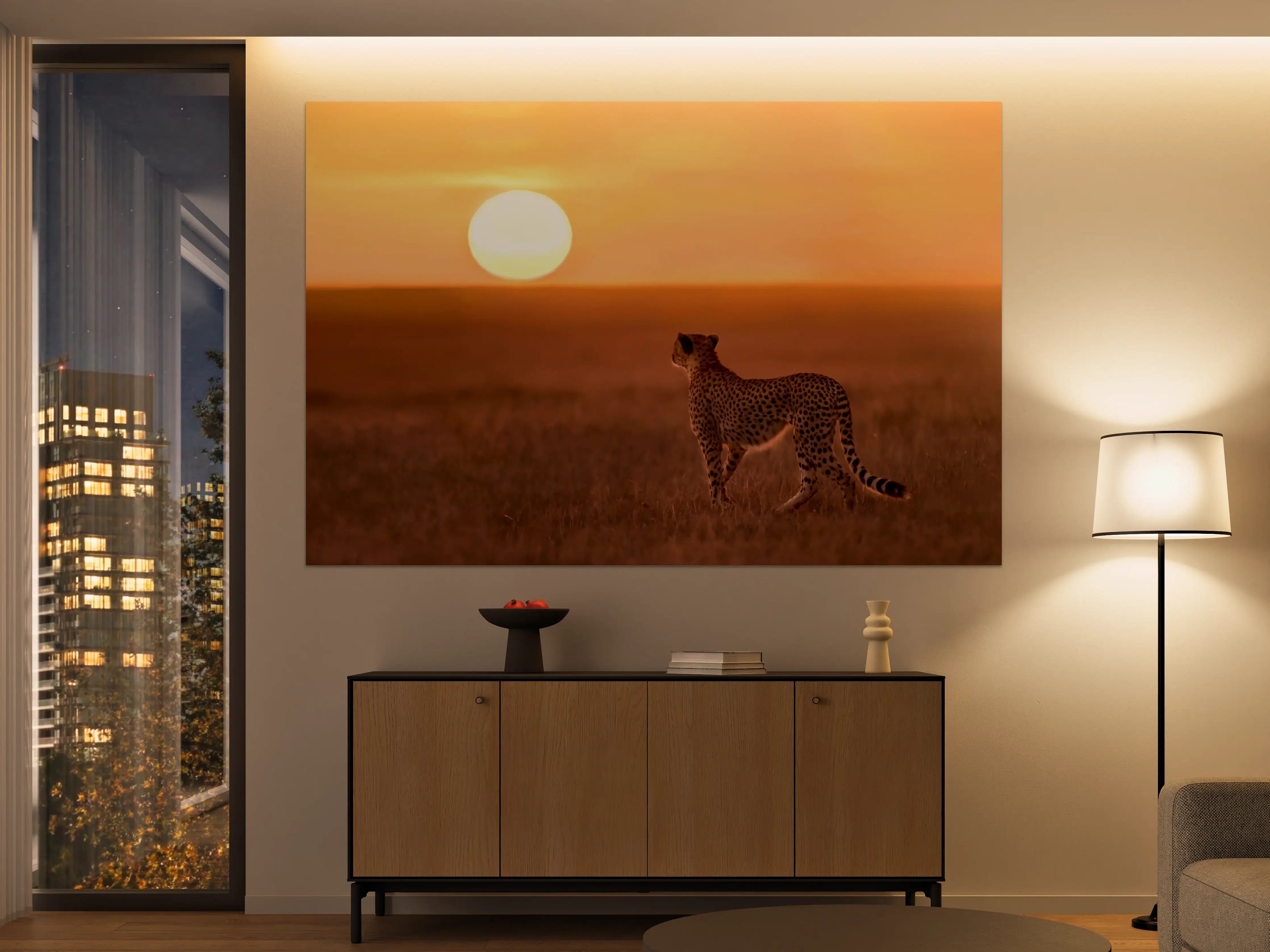 Große Wandbilder - Sonnenaufgang in der Savanne - Afrika