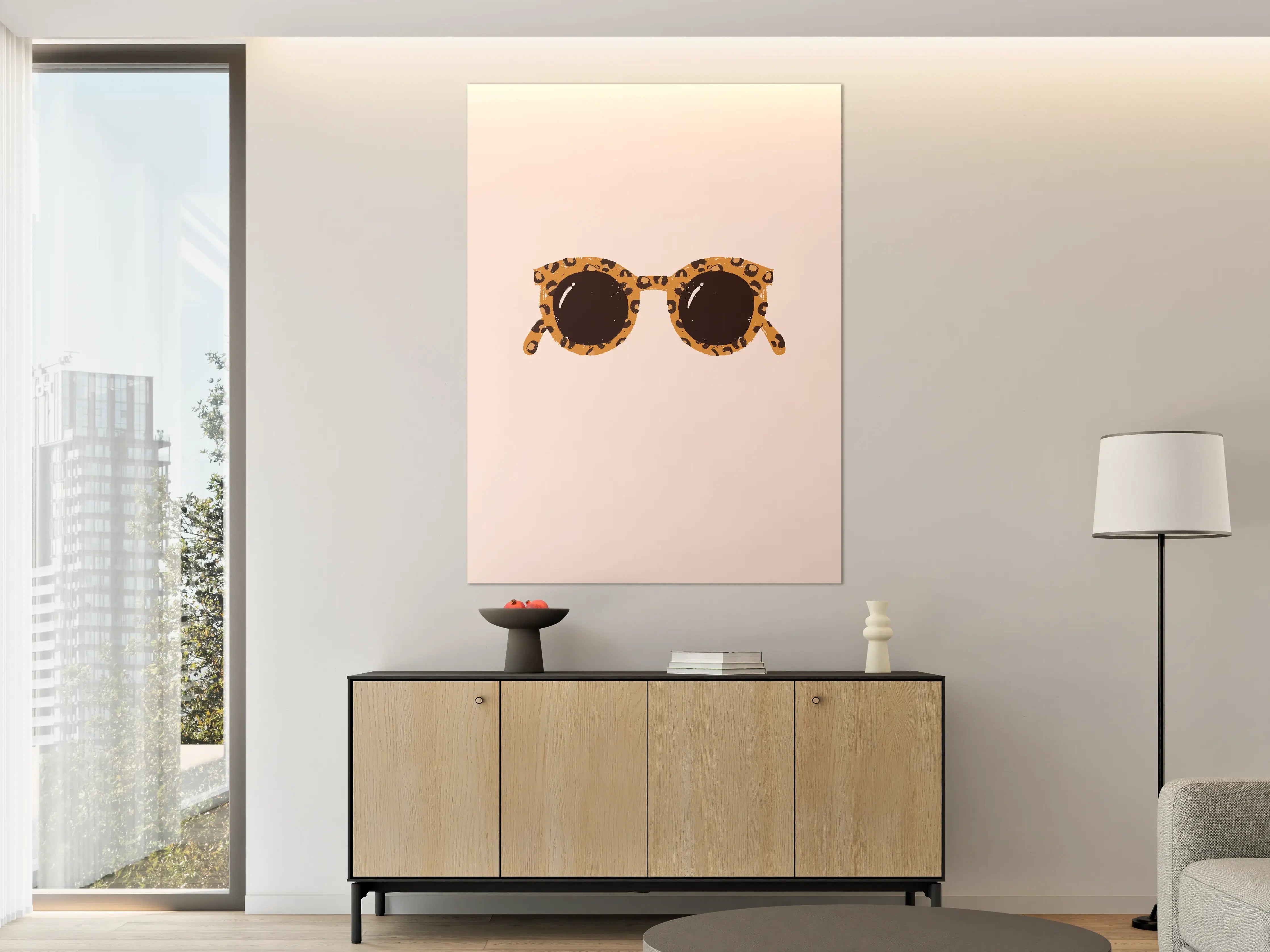 Große Wandbilder - Sonnenbrille - Leopardenmuster