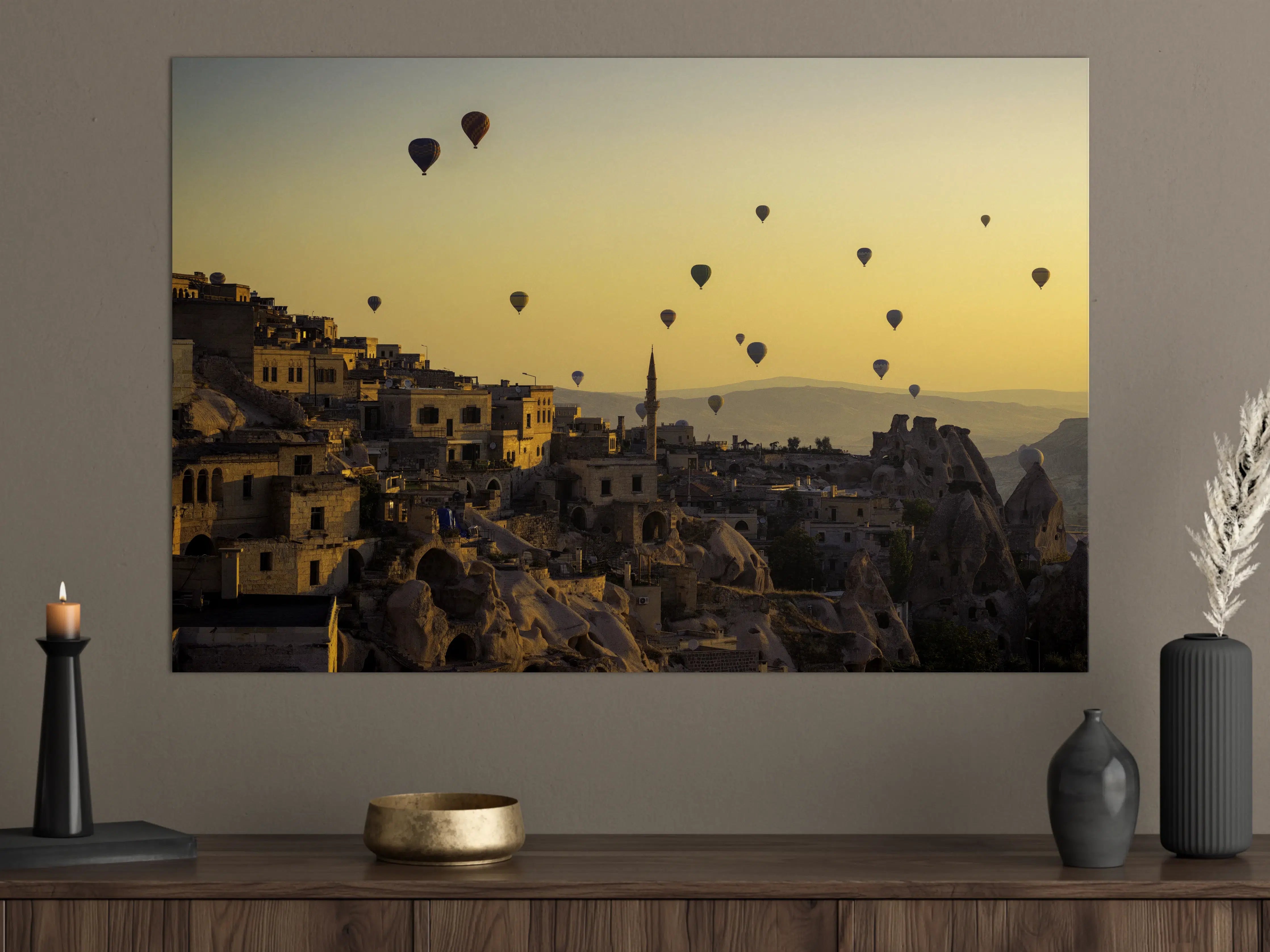 Große Wandbilder - Sonnenuntergang - Kappadokien, Türkei