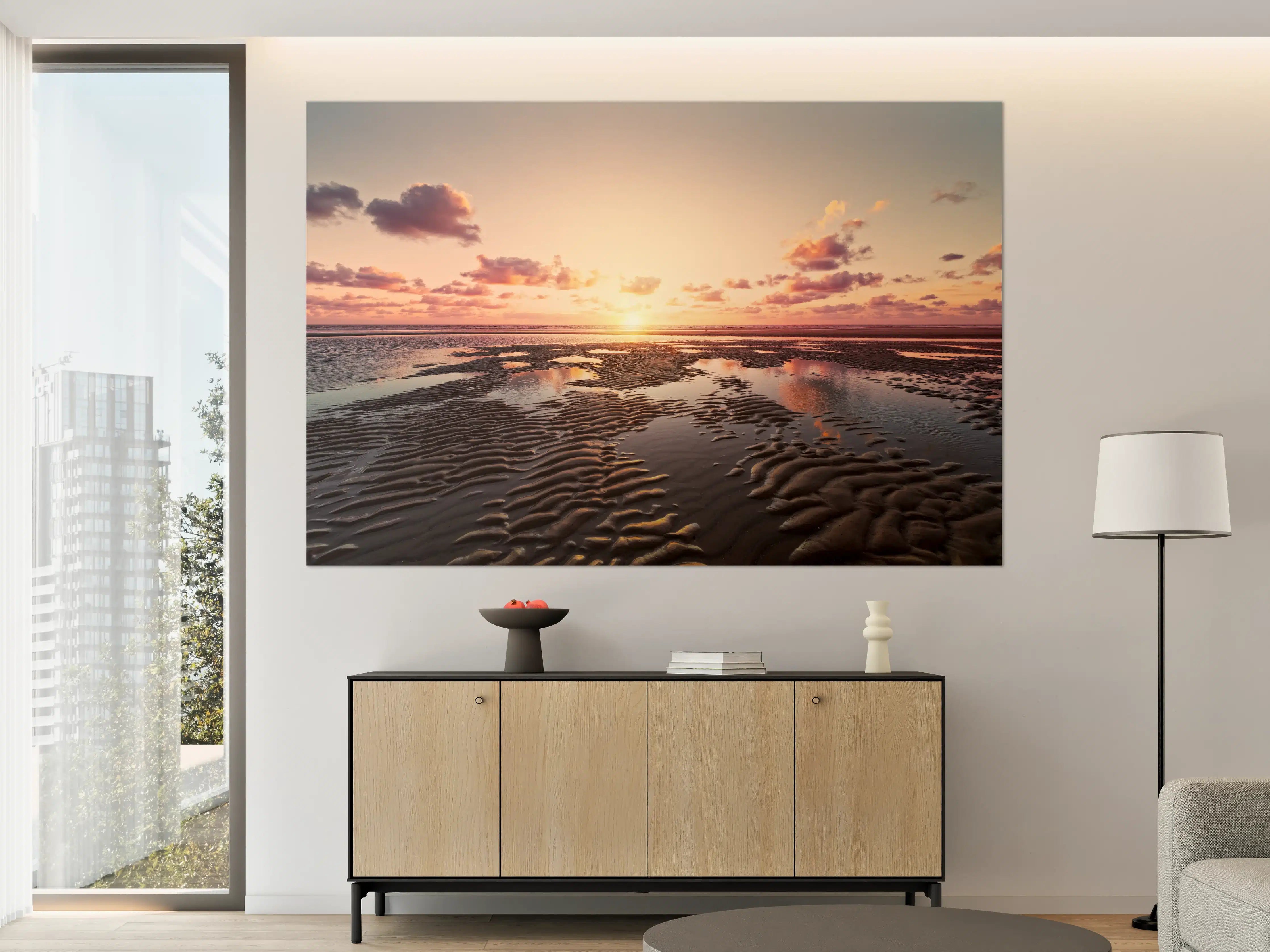 Große Wandbilder - Sonnenuntergang - Nordsee