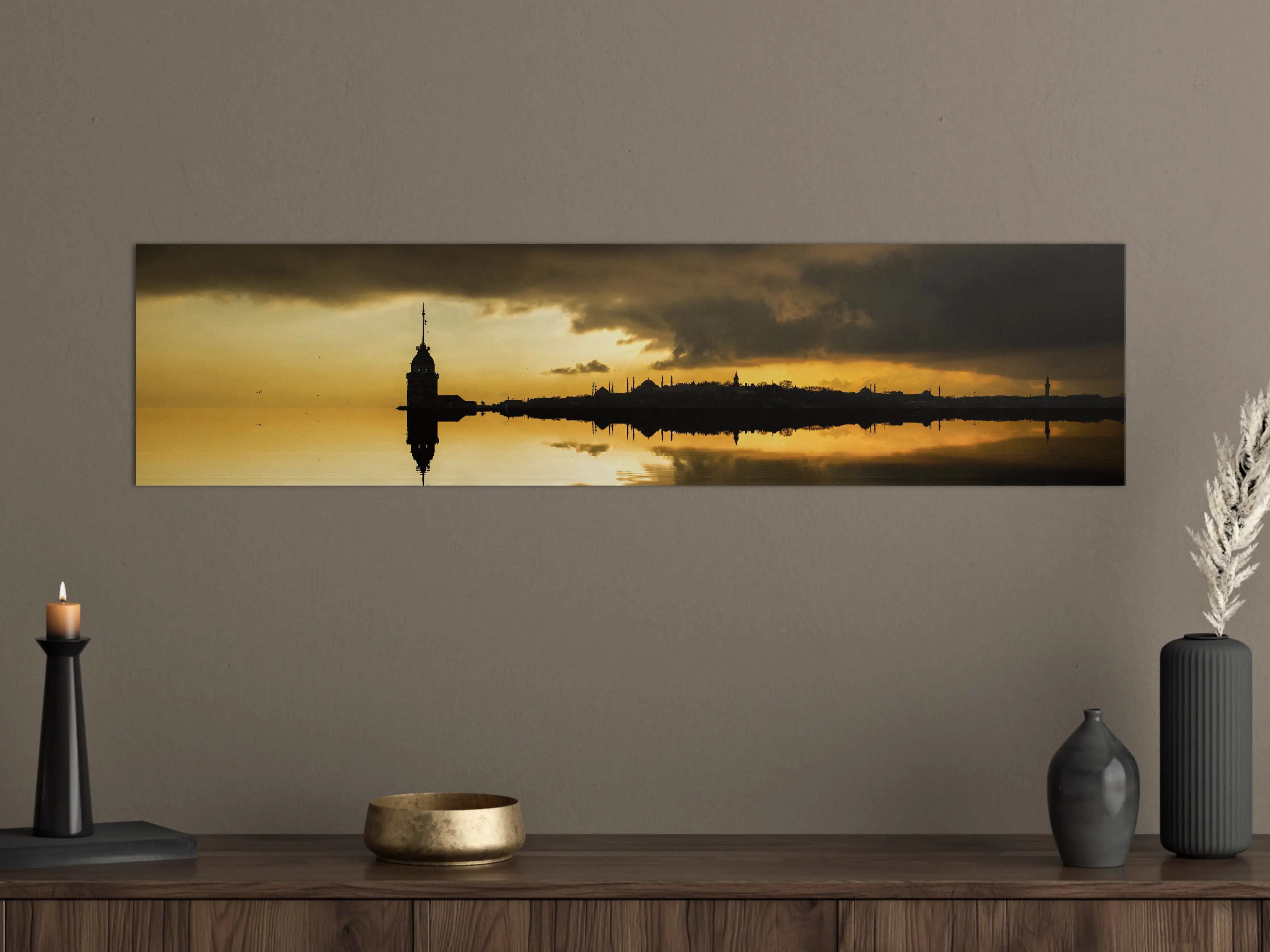 Große Wandbilder - Sonnenuntergang Istanbul - Kiz kulesi