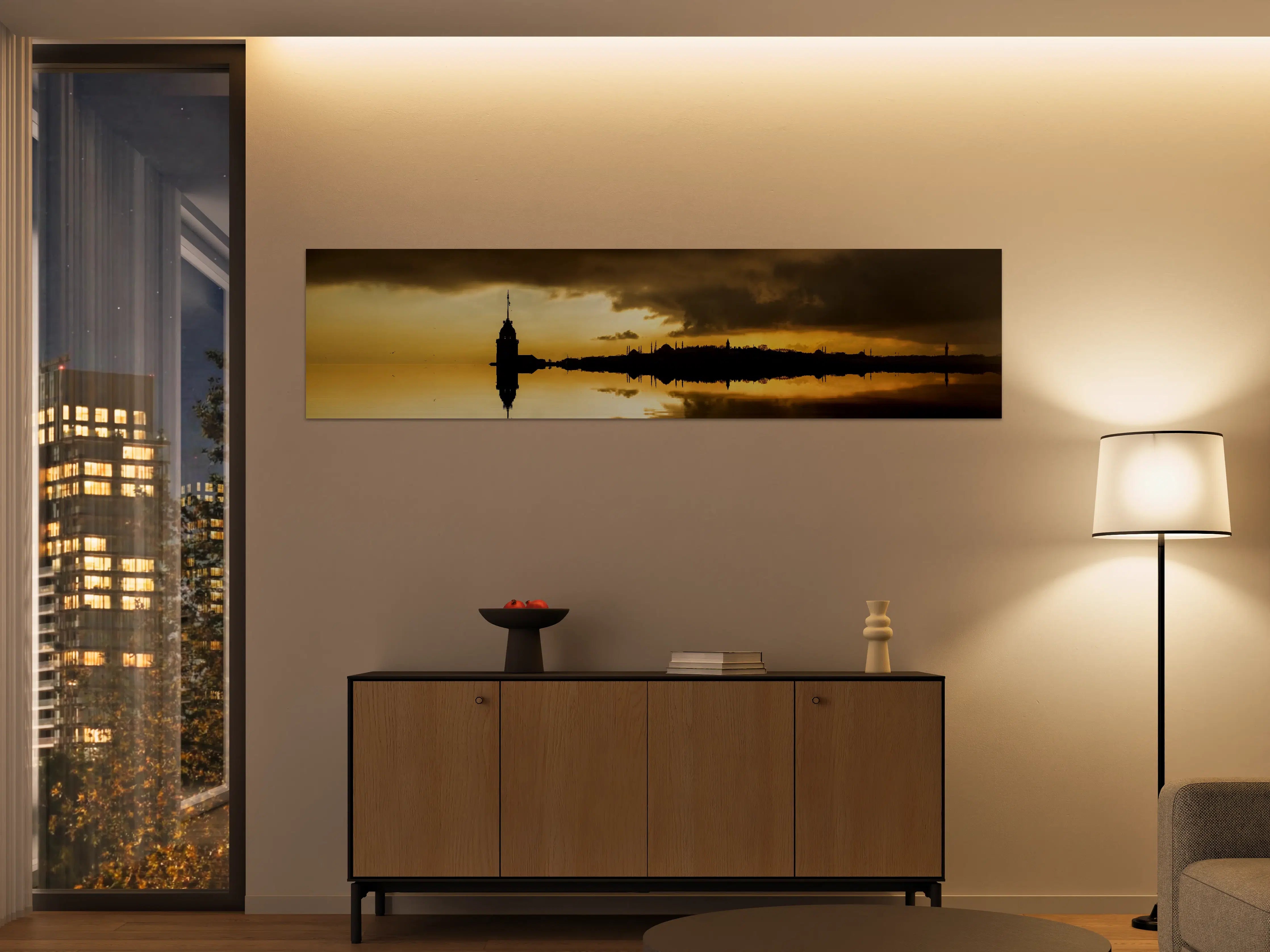 Große Wandbilder - Sonnenuntergang Istanbul - Kiz kulesi