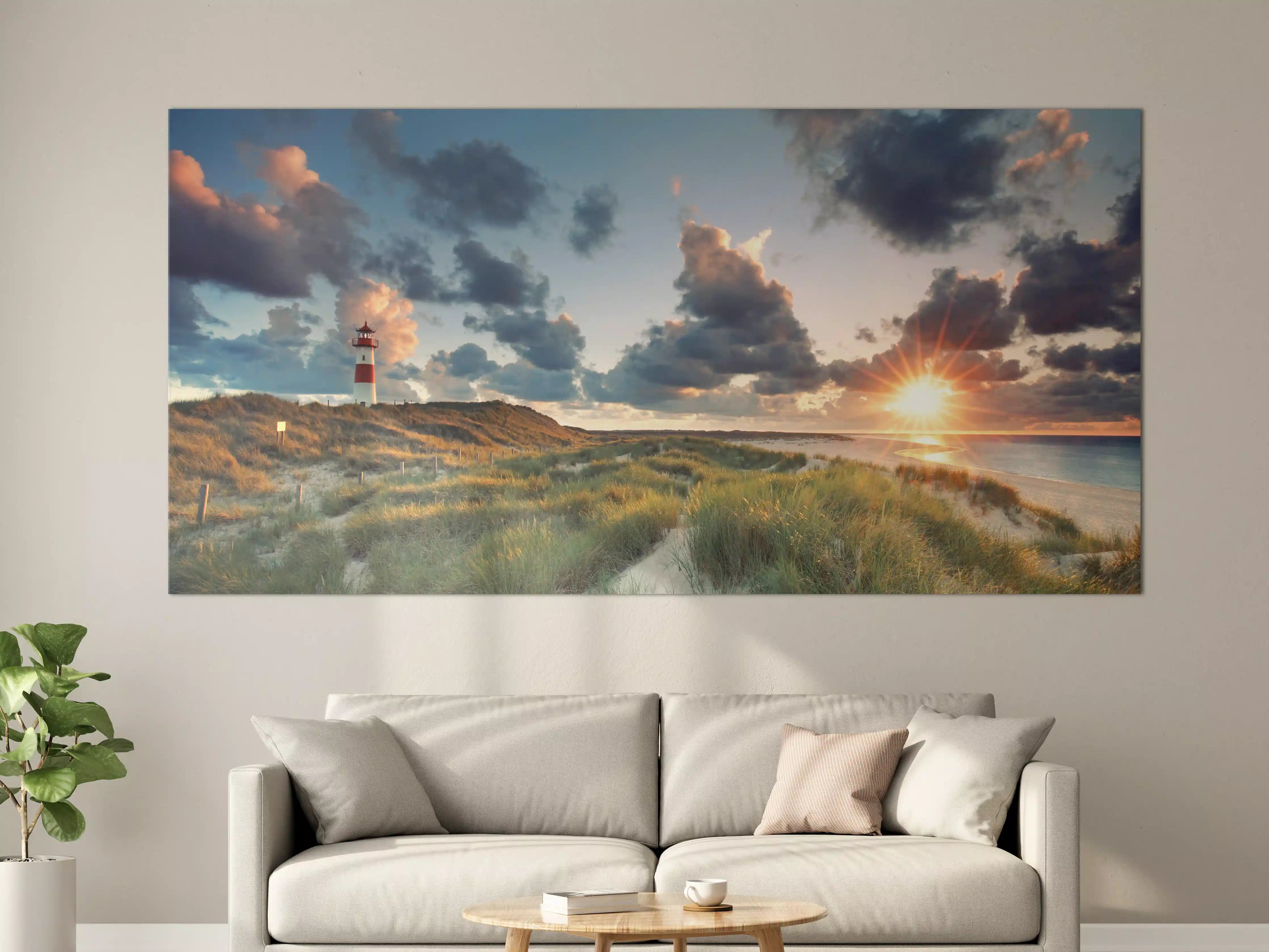 Große Wandbilder - Sonnenuntergang Panorama - Sylt