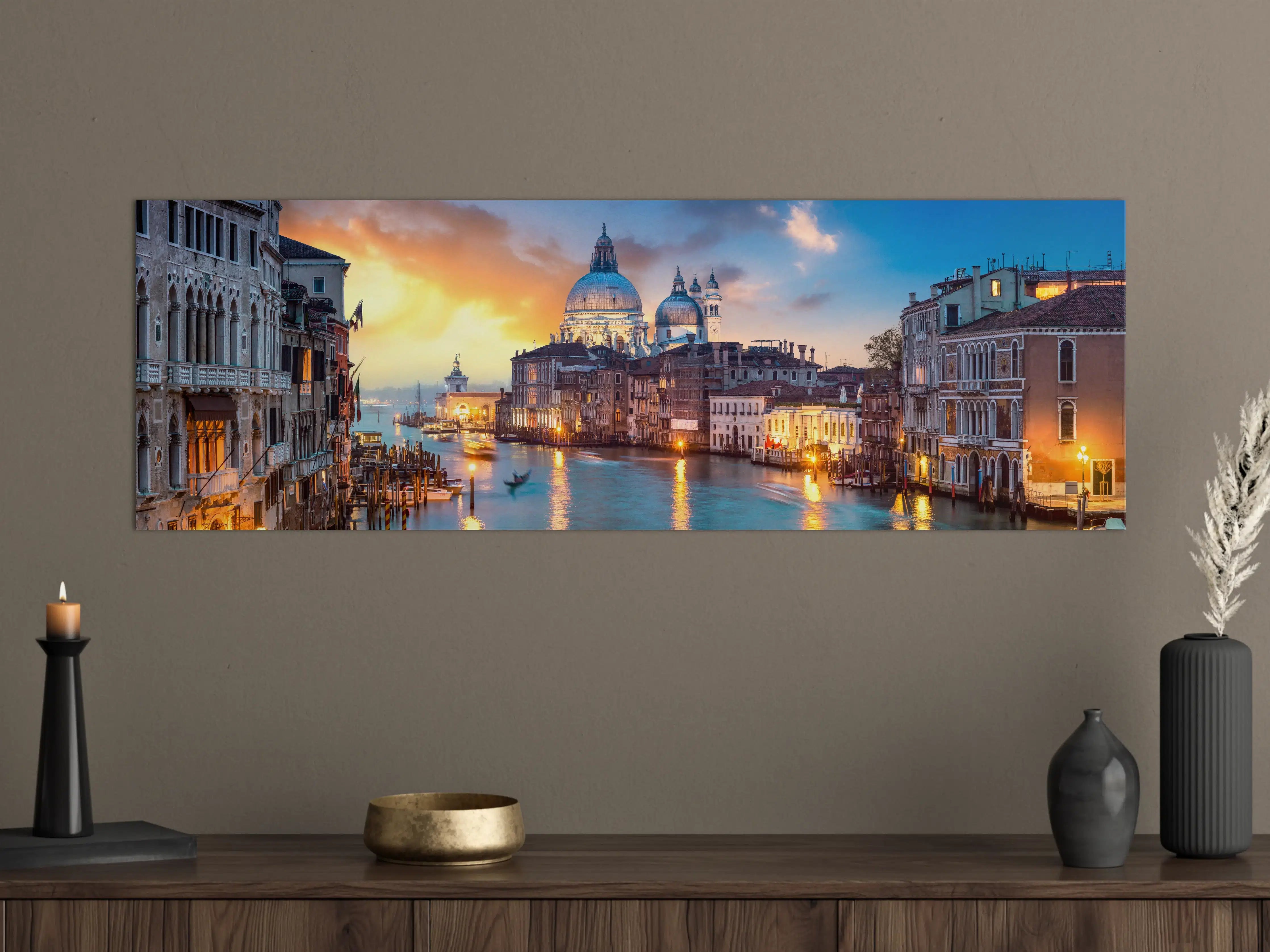 Große Wandbilder - Sonnenuntergang am Canal Grande - Venedig 2