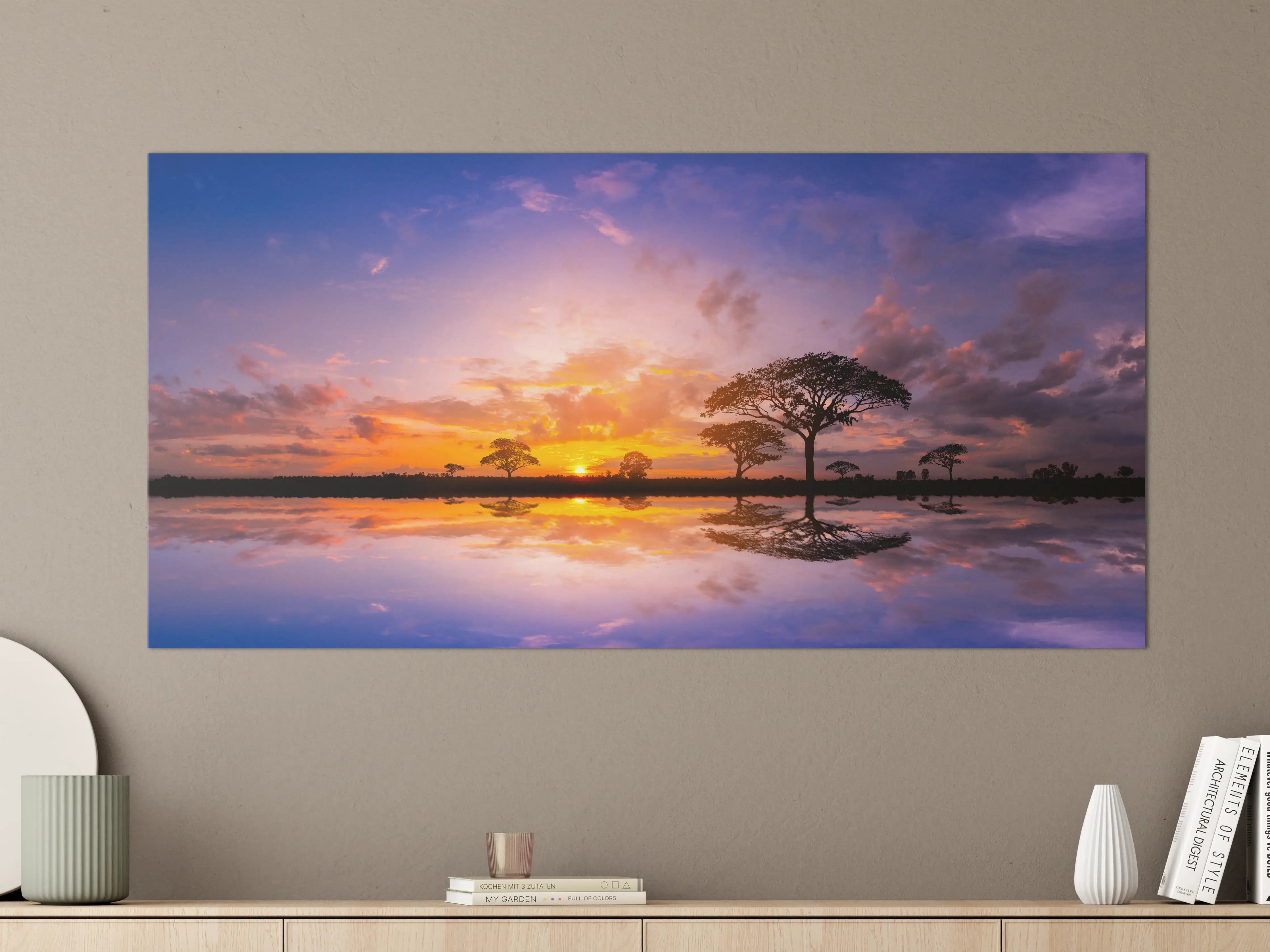 Große Wandbilder - Sonnenuntergang in Afrika