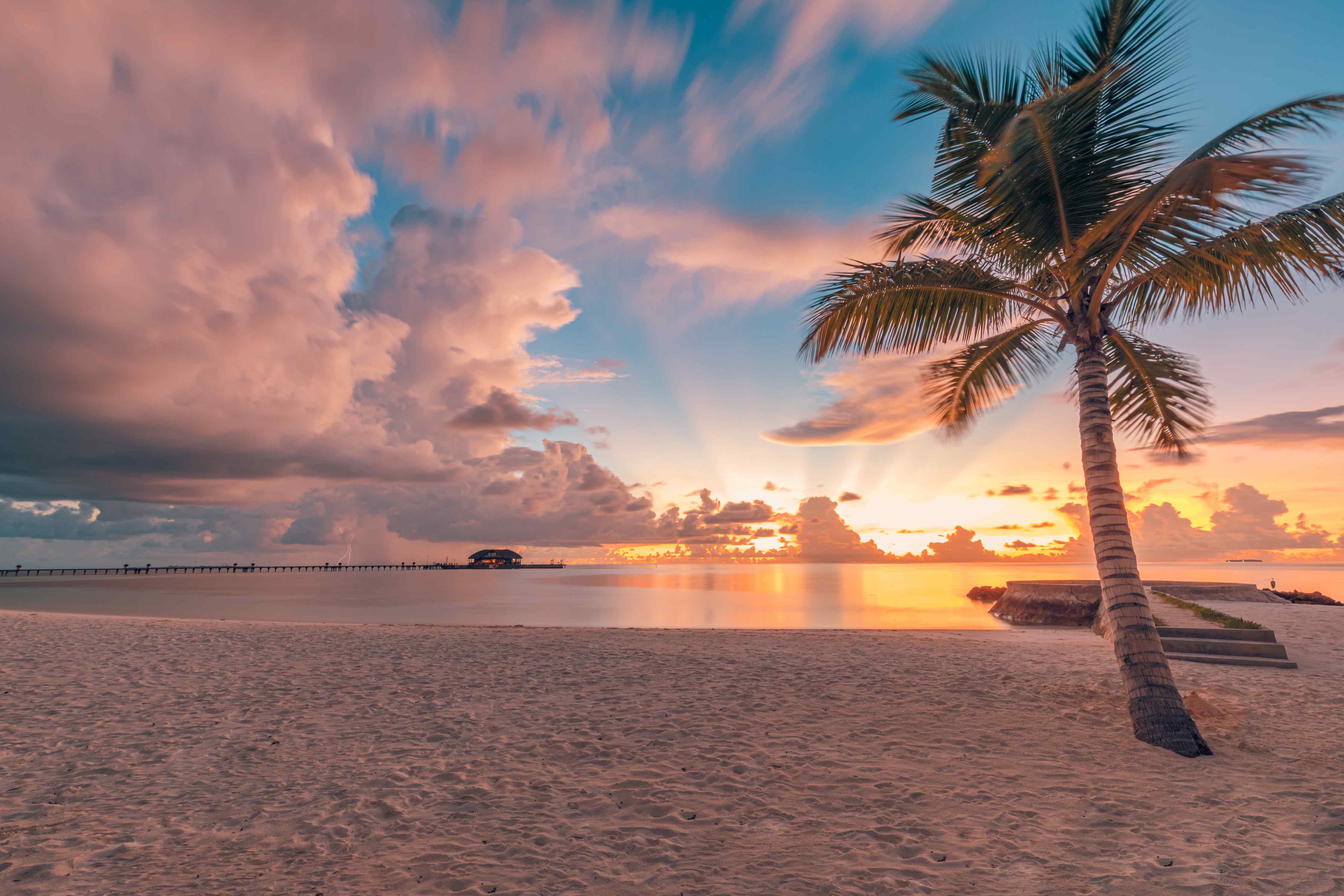 Große Wandbilder-Sonnenuntergang in Rivera Maya