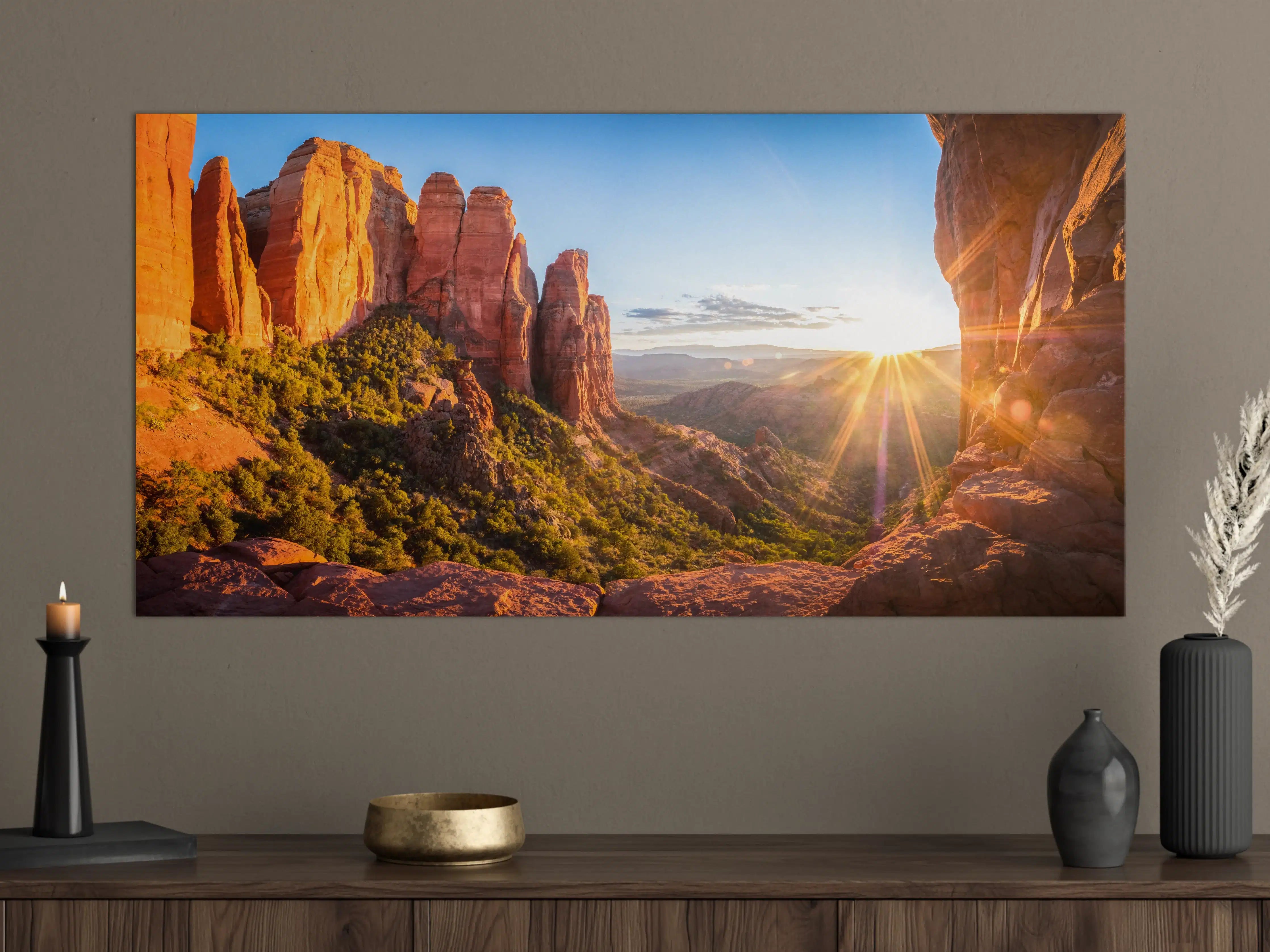 Große Wandbilder - Sonnenuntergang in Sedona