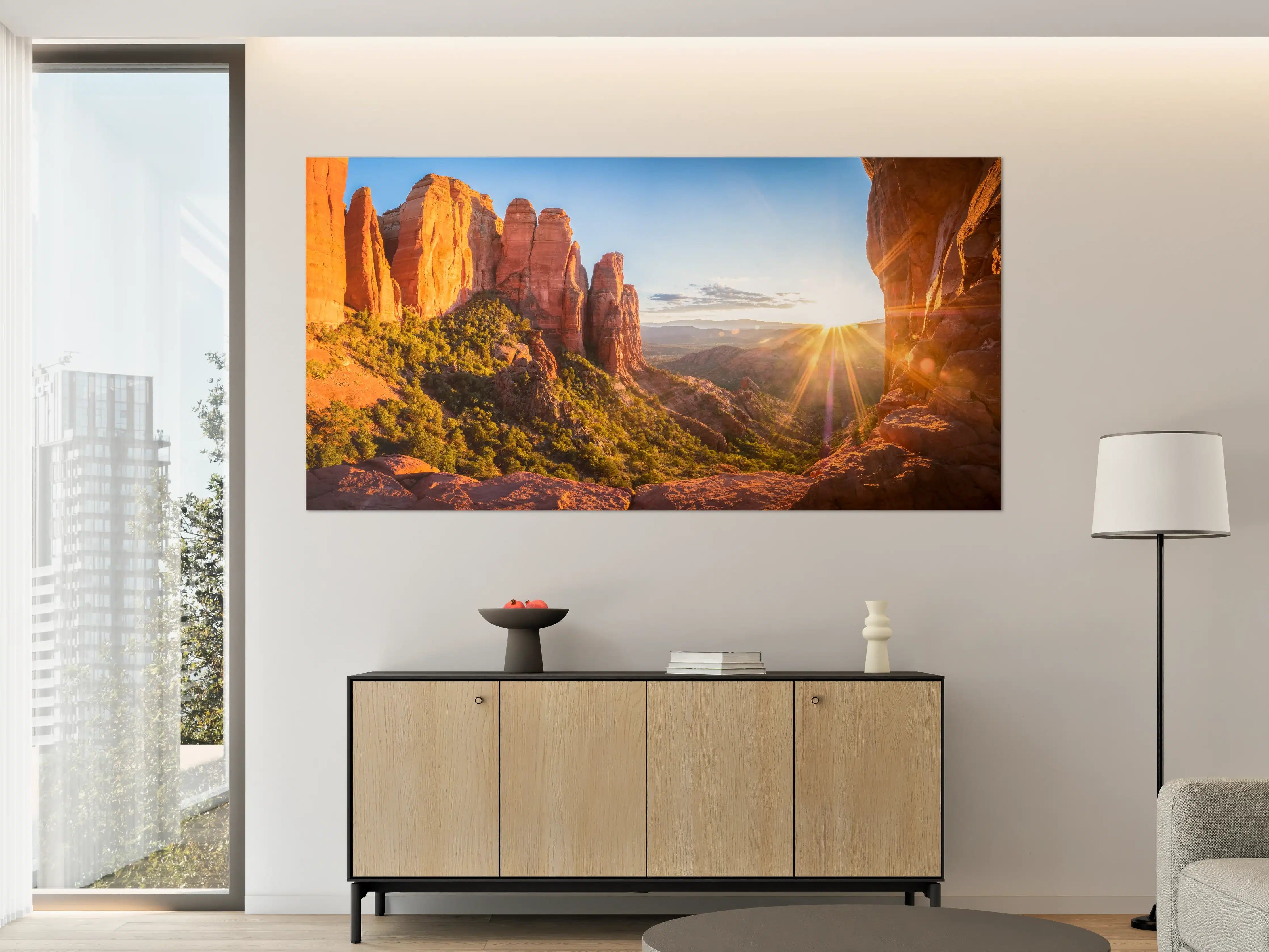 Große Wandbilder - Sonnenuntergang in Sedona