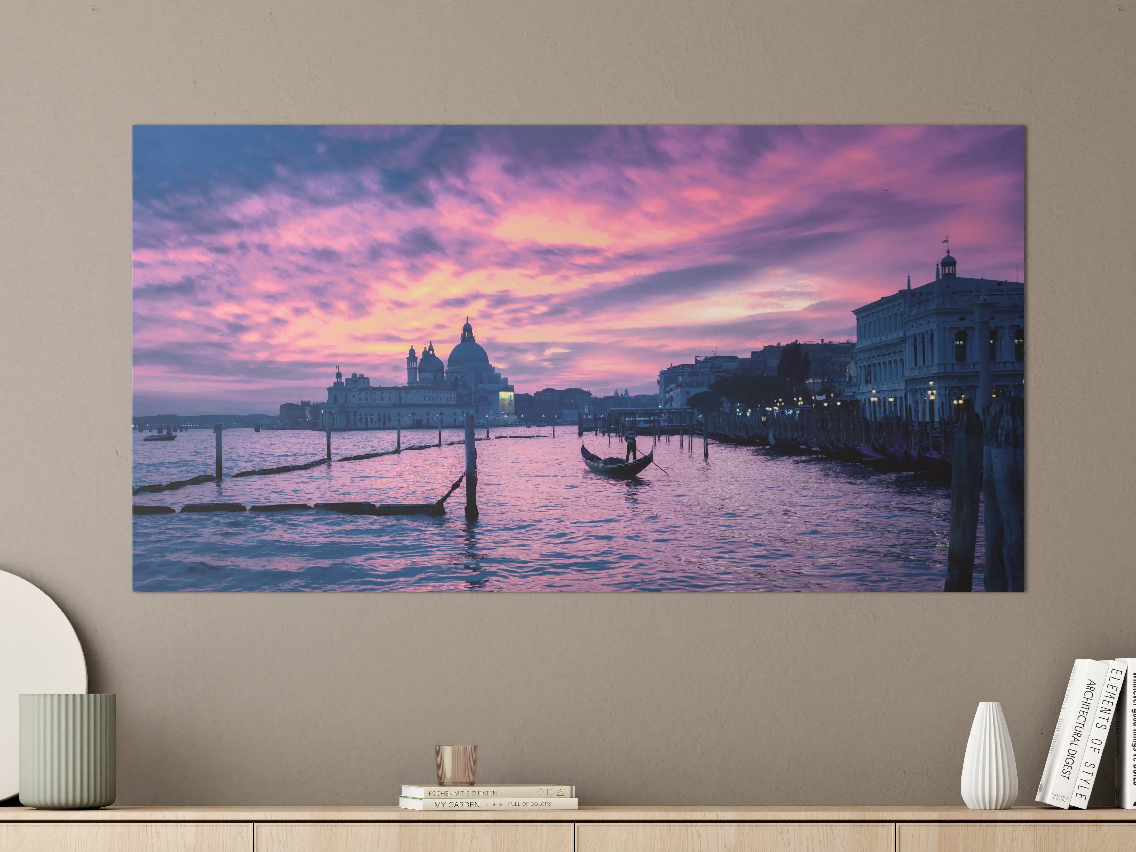 Große Wandbilder - Sonnenuntergang in Venedig