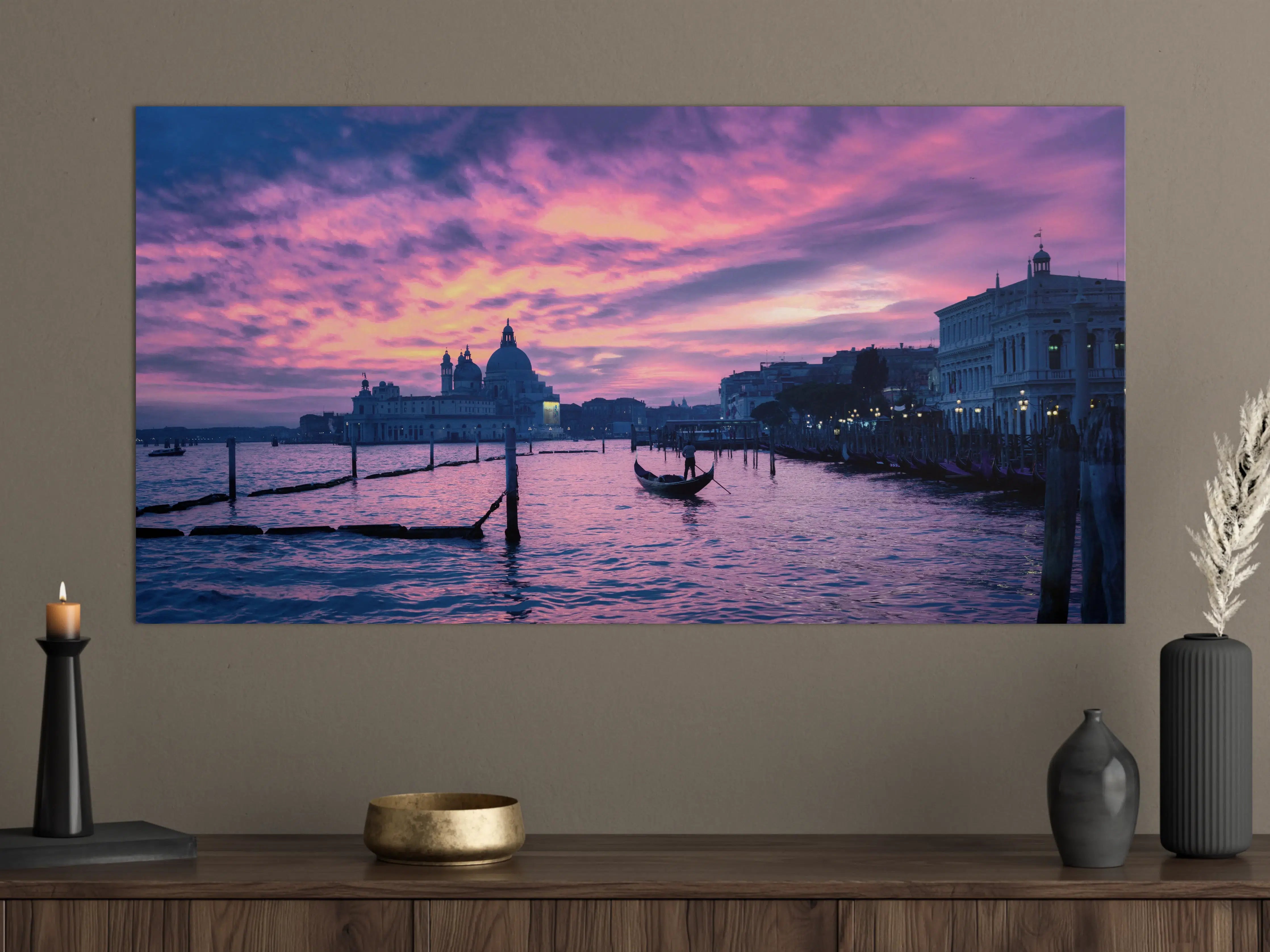 Große Wandbilder - Sonnenuntergang in Venedig