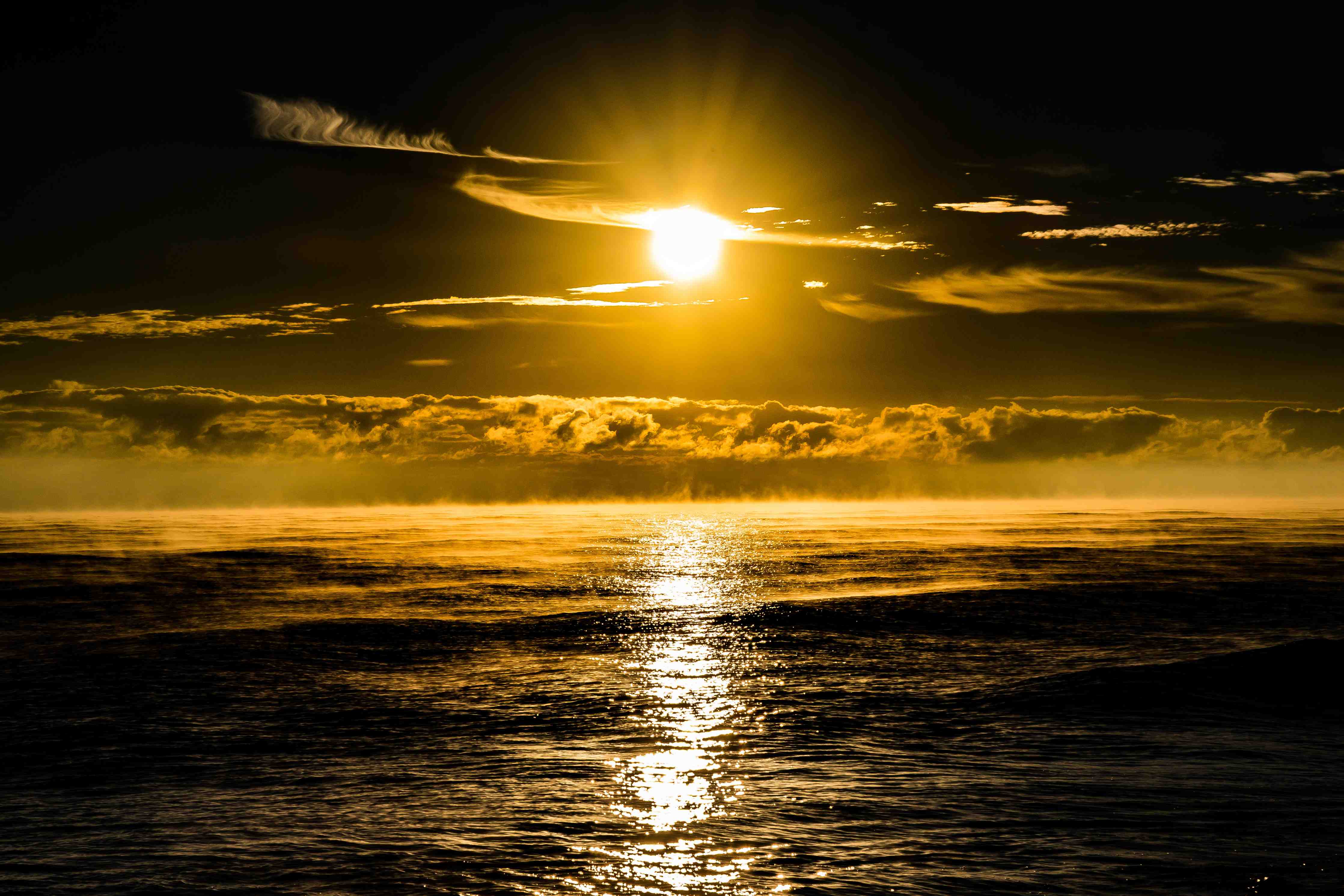 Große Wandbilder-Sonnenuntergang über dem Meer