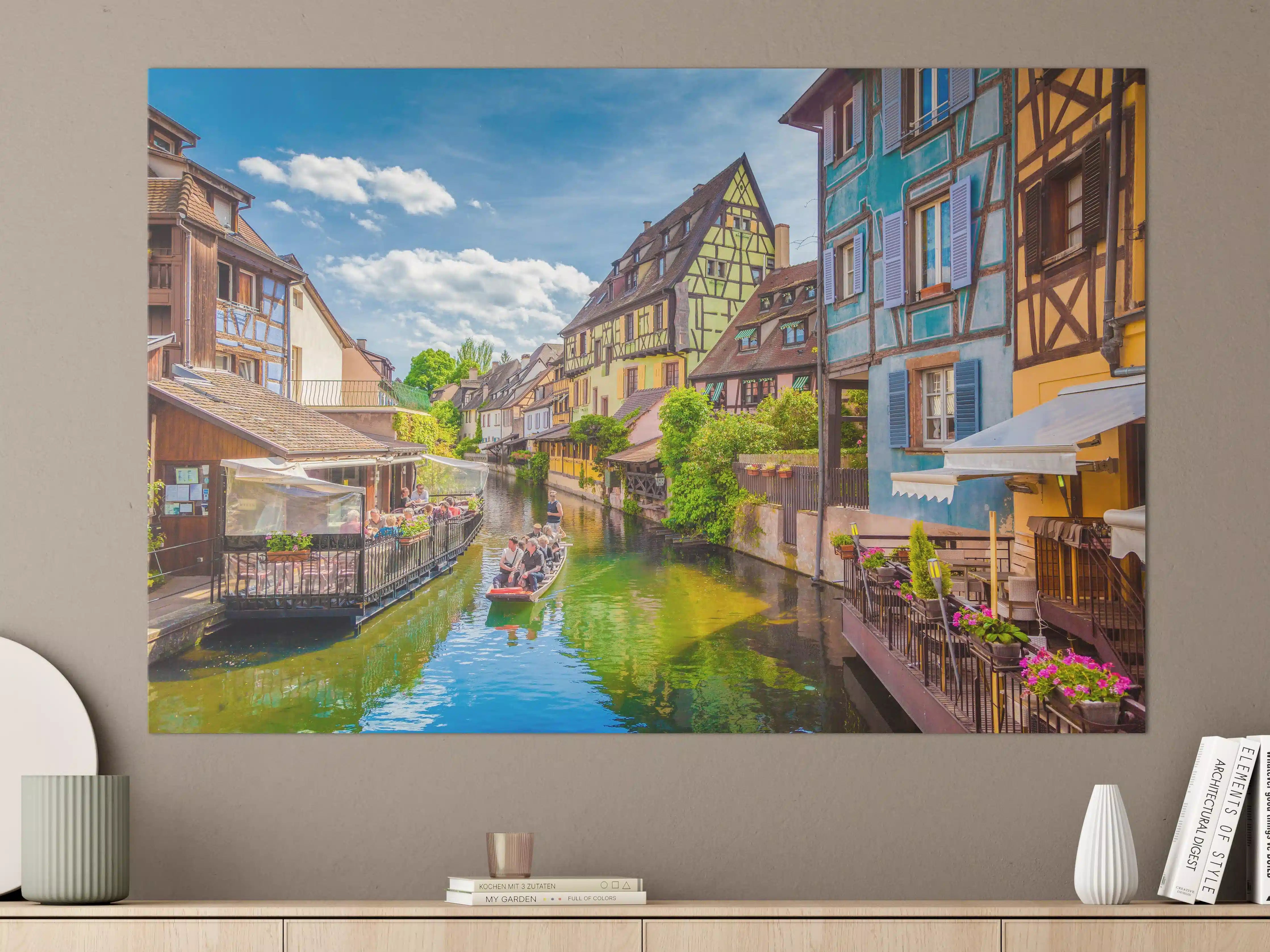 Große Wandbilder - Sonnige Bootstour Colmar