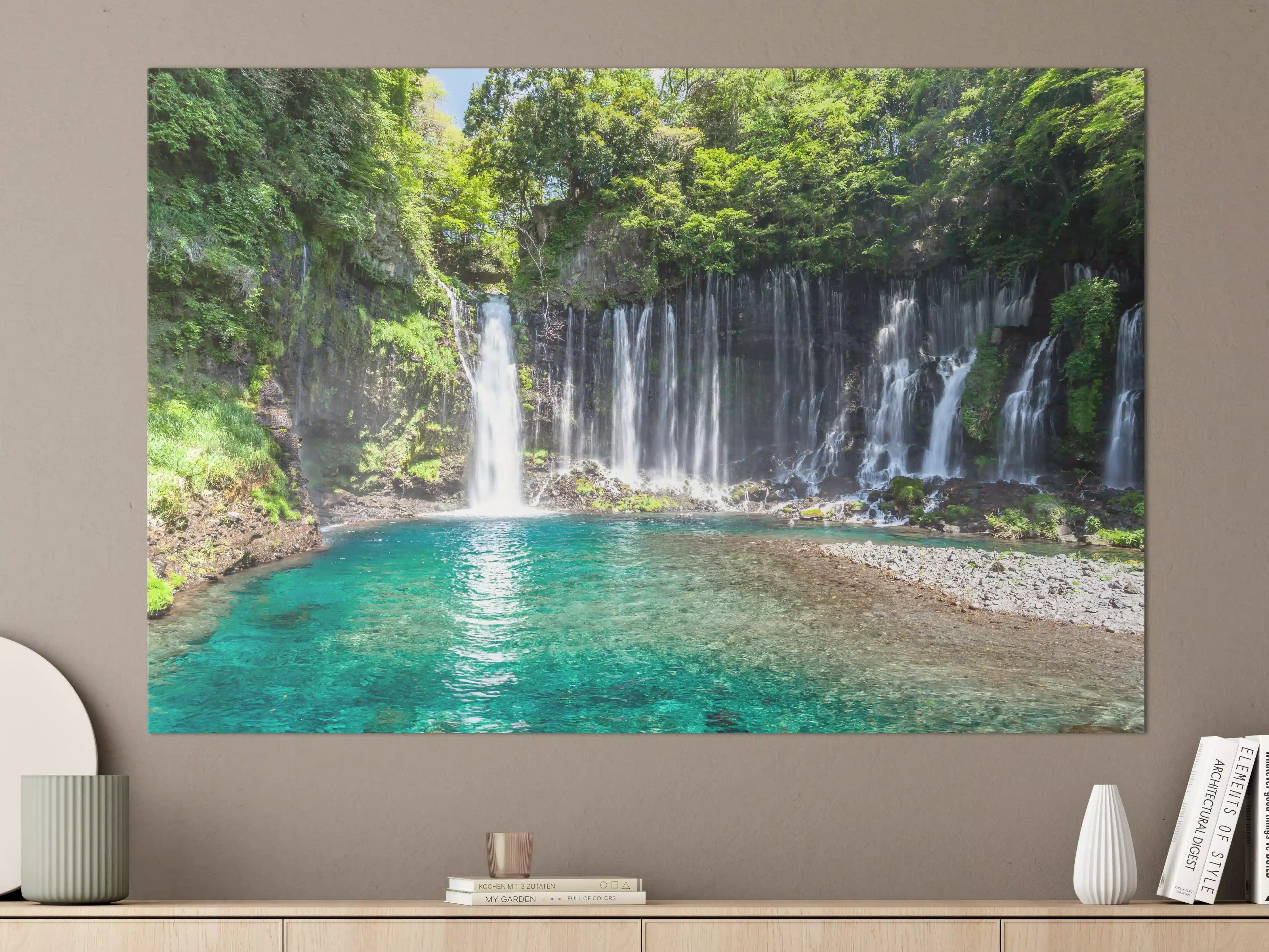 Große Wandbilder - Sonniger Shiraito-Wasserfall