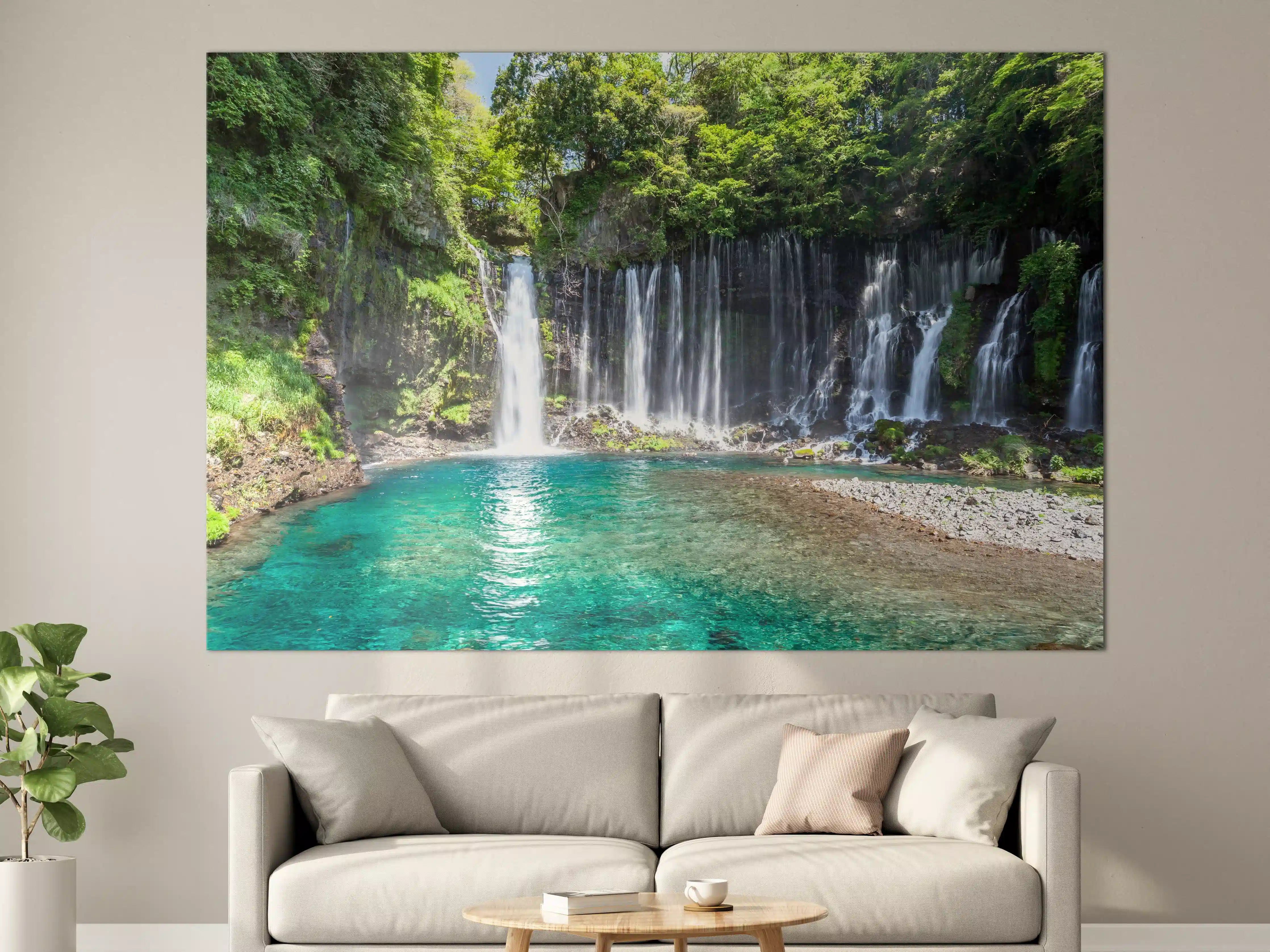 Große Wandbilder - Sonniger Shiraito-Wasserfall