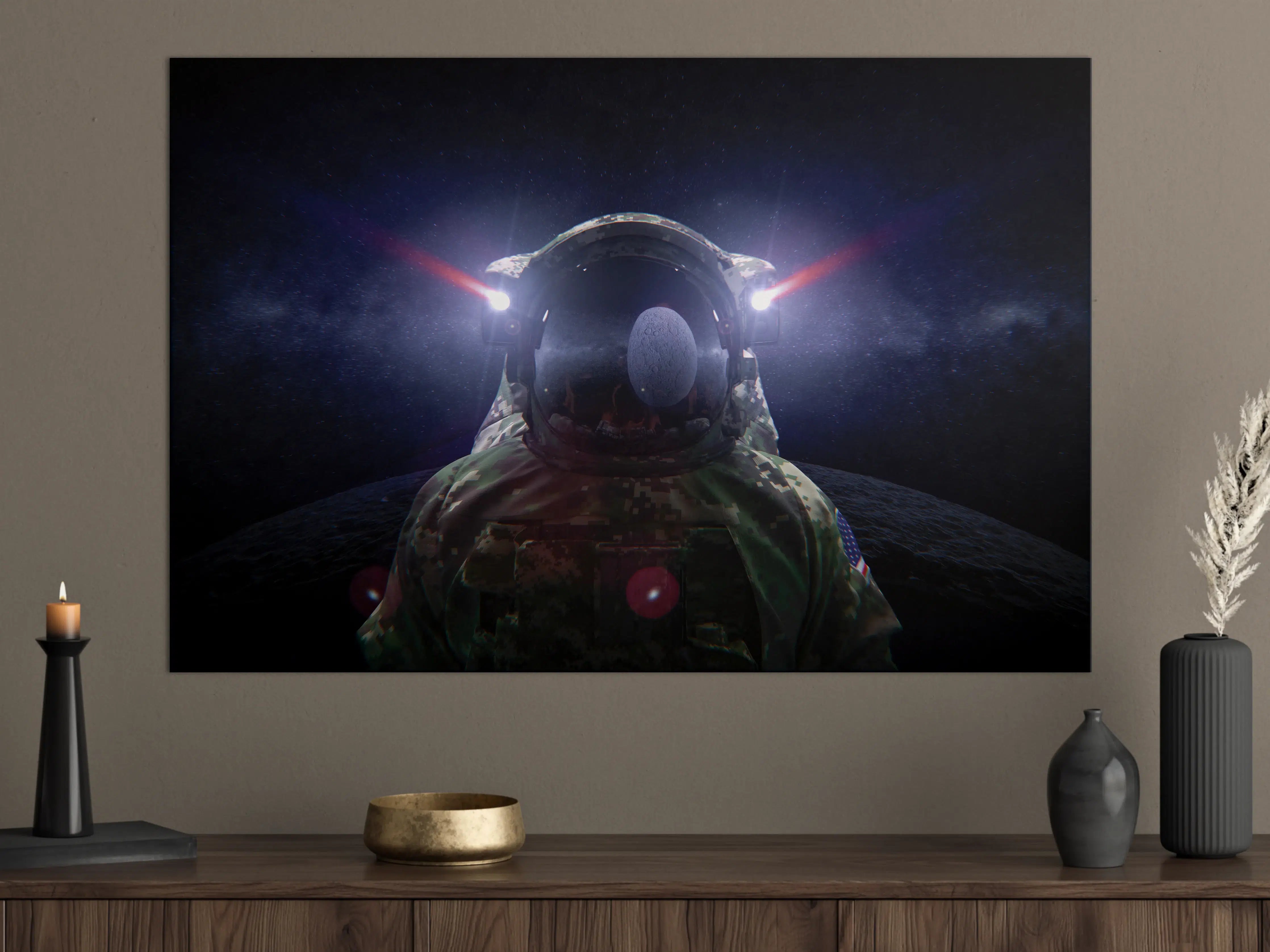 Große Wandbilder - Space Force Soldat im Tarnanzug