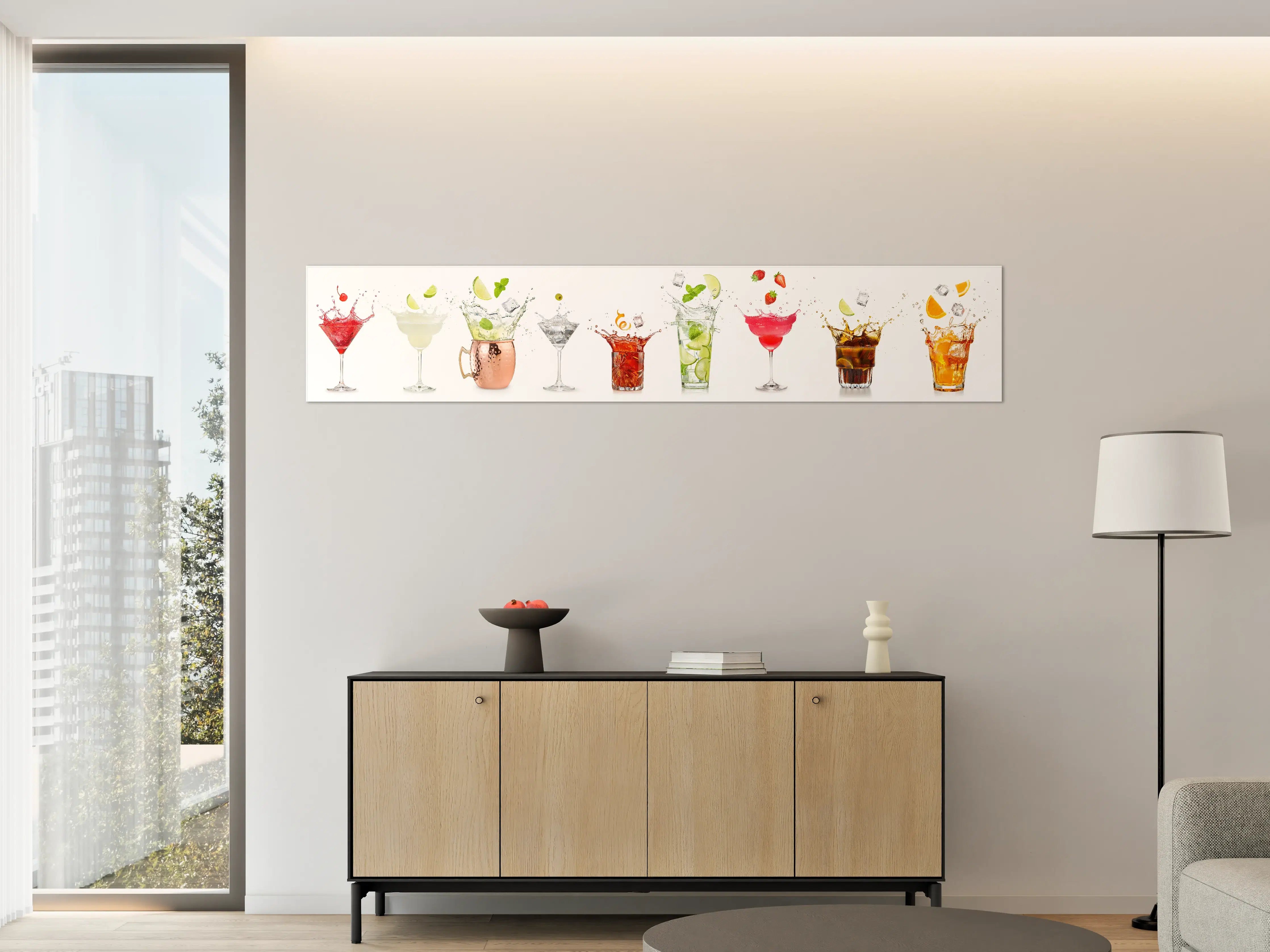Große Wandbilder - Spritzende Cocktails