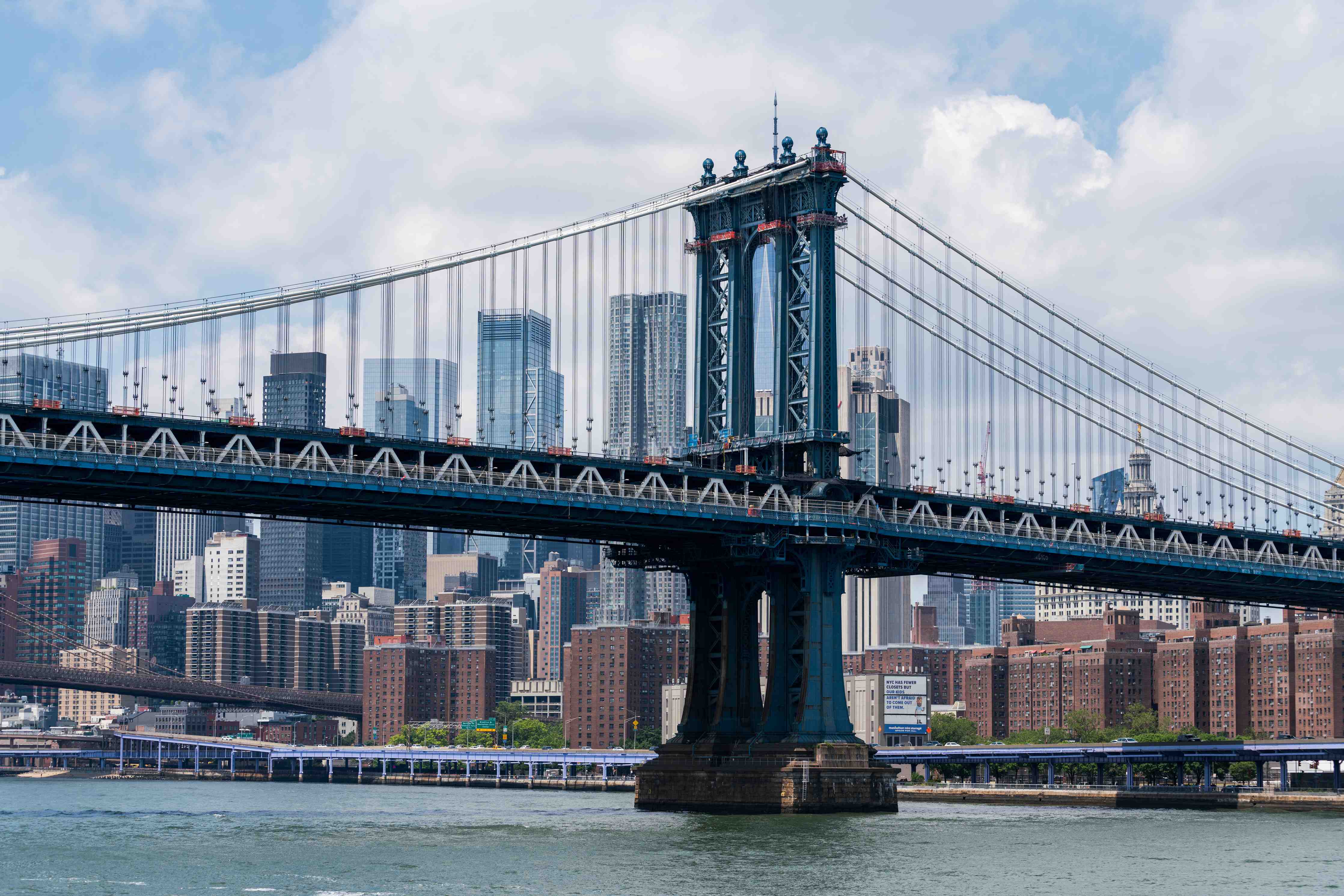 Große Wandbilder-Stadtansicht Brooklyn Bridge mit Manhattan