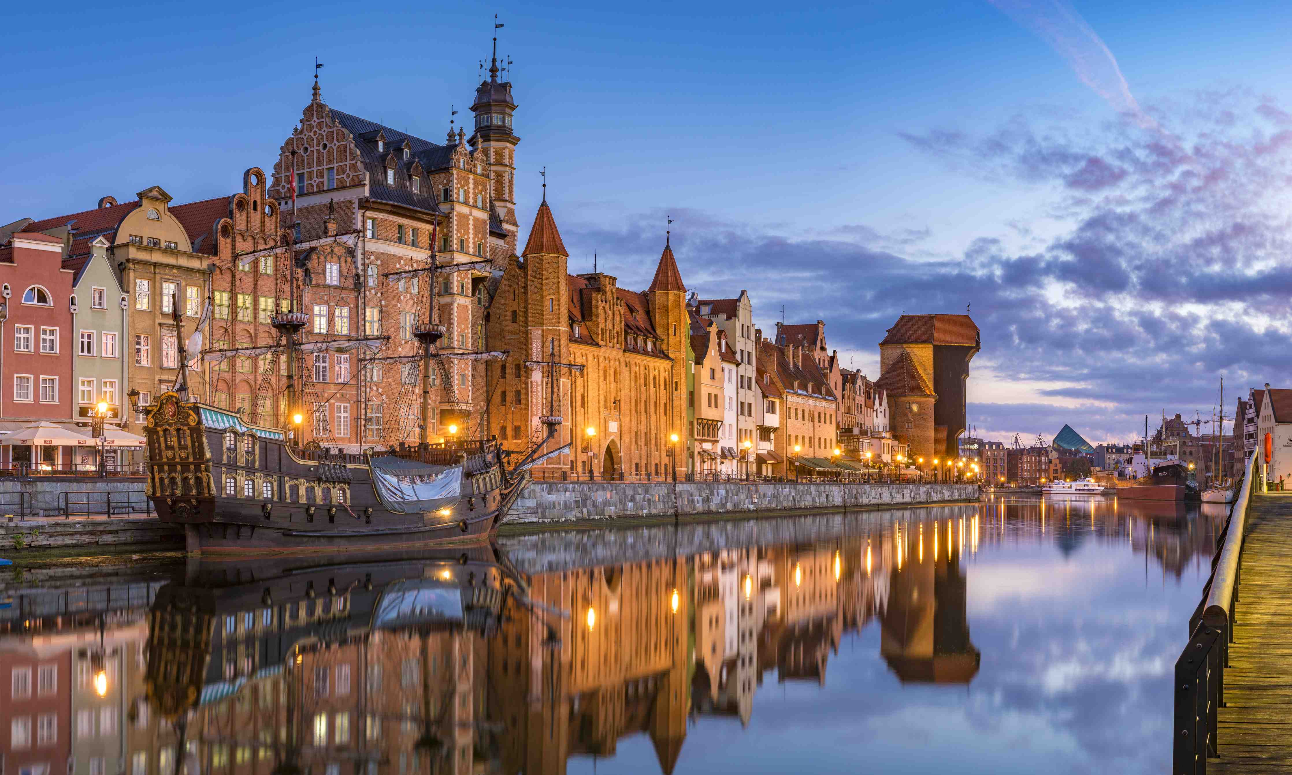 Große Wandbilder-Stadtbild von Gdansk in Polen