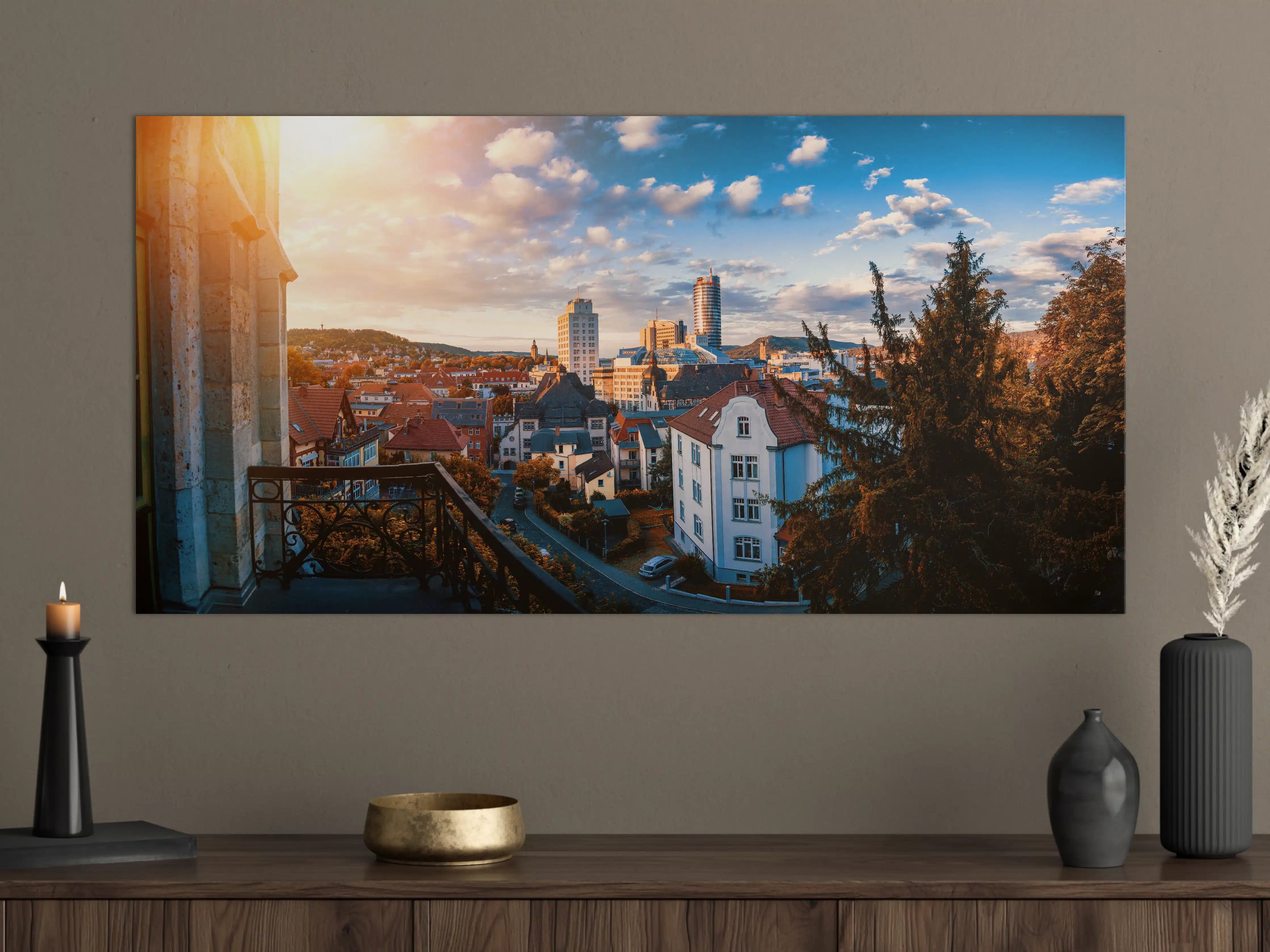 Große Wandbilder - Stadtblick auf Jena