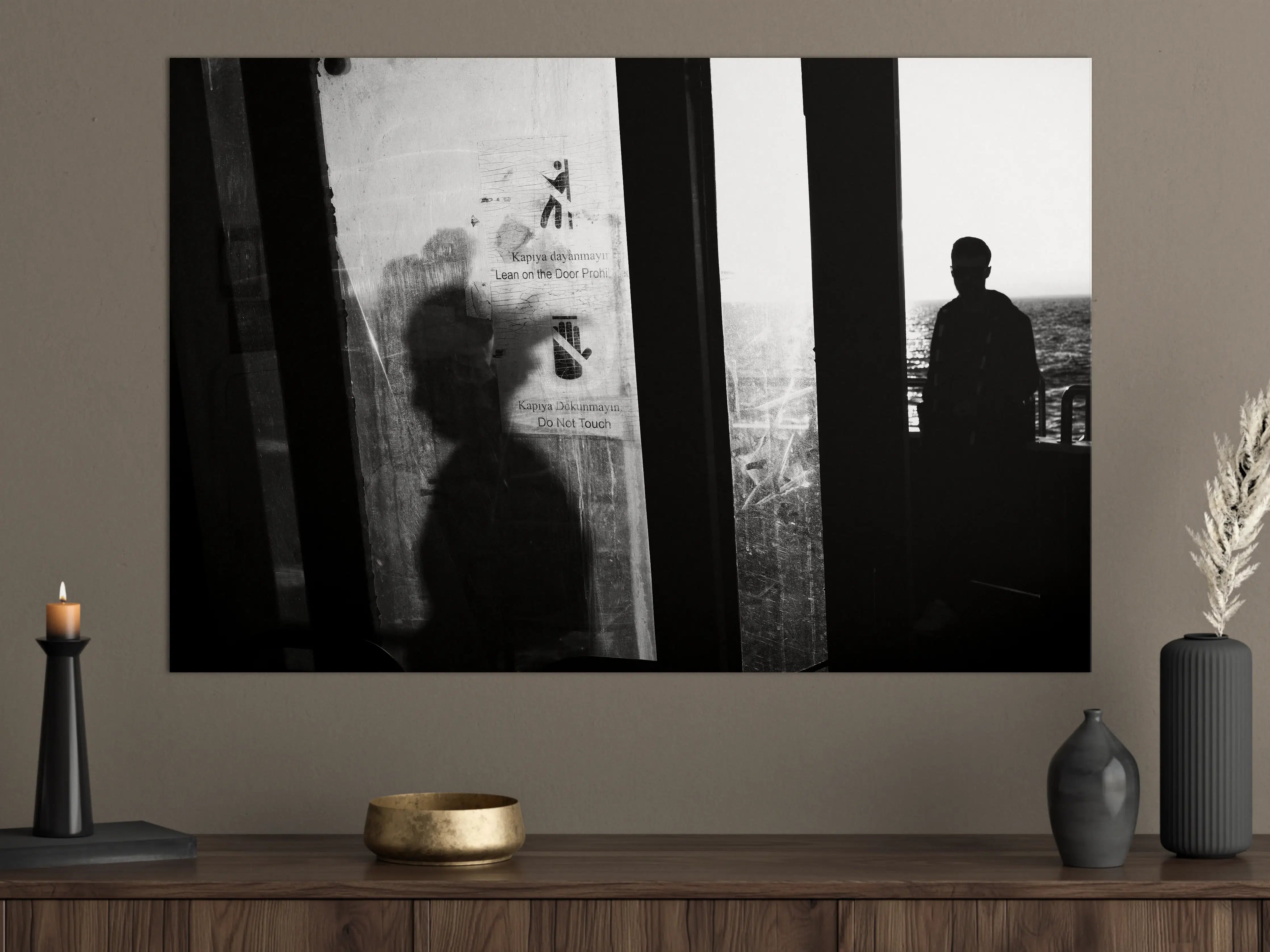 Große Wandbilder - Städtisches Bild mit Silhouetten