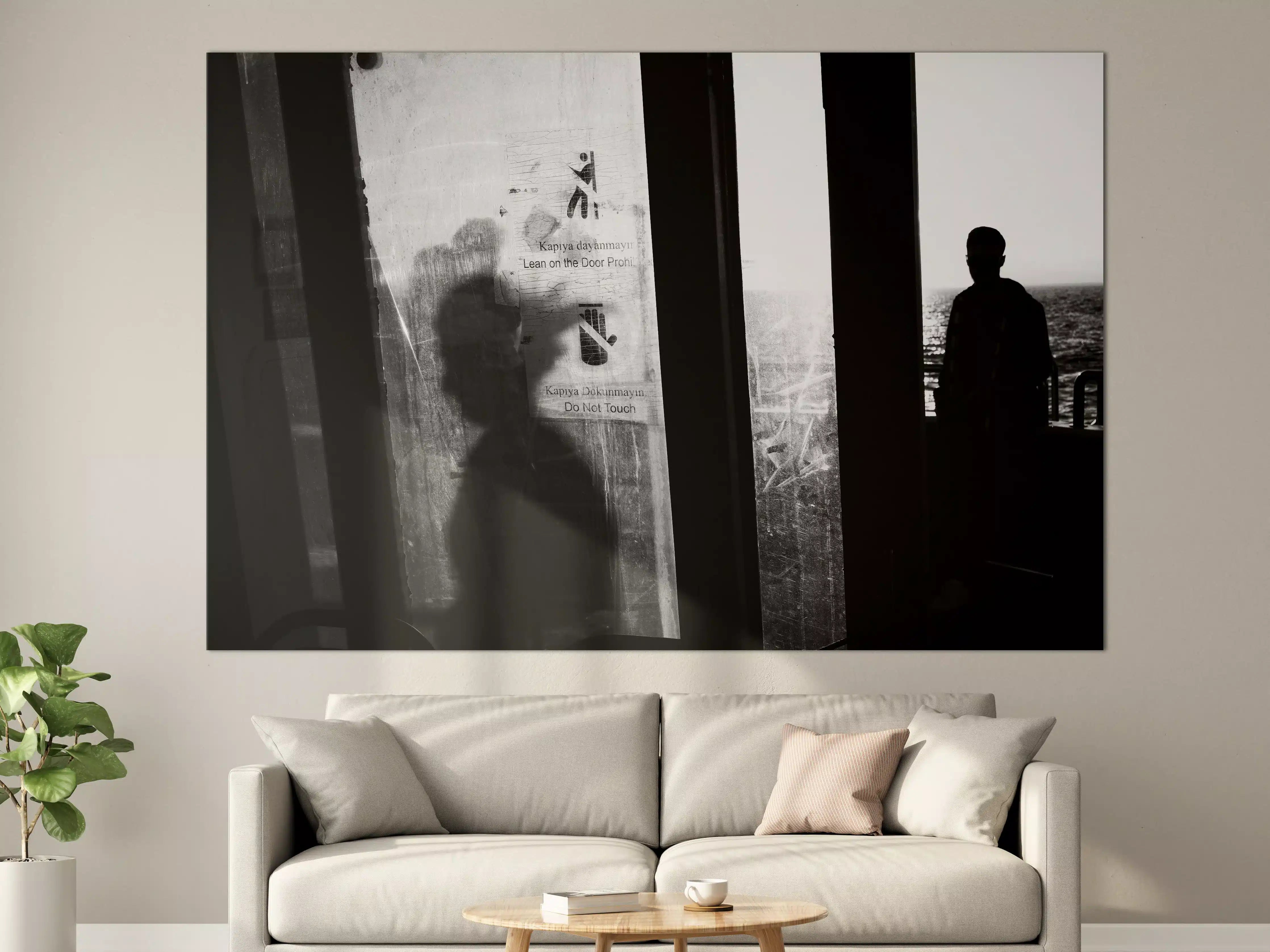 Große Wandbilder - Städtisches Bild mit Silhouetten
