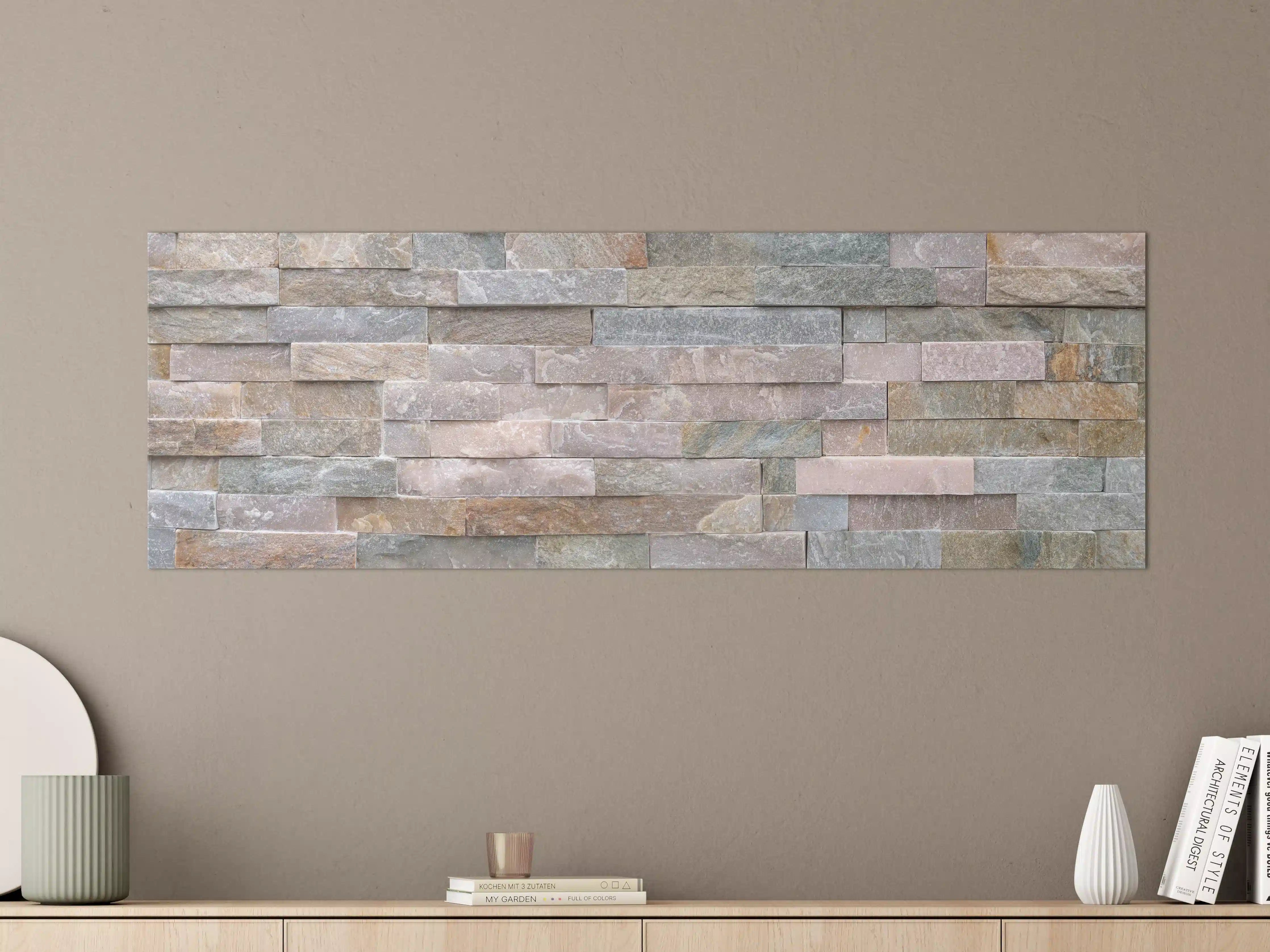Große Wandbilder - Steinwand aus groben