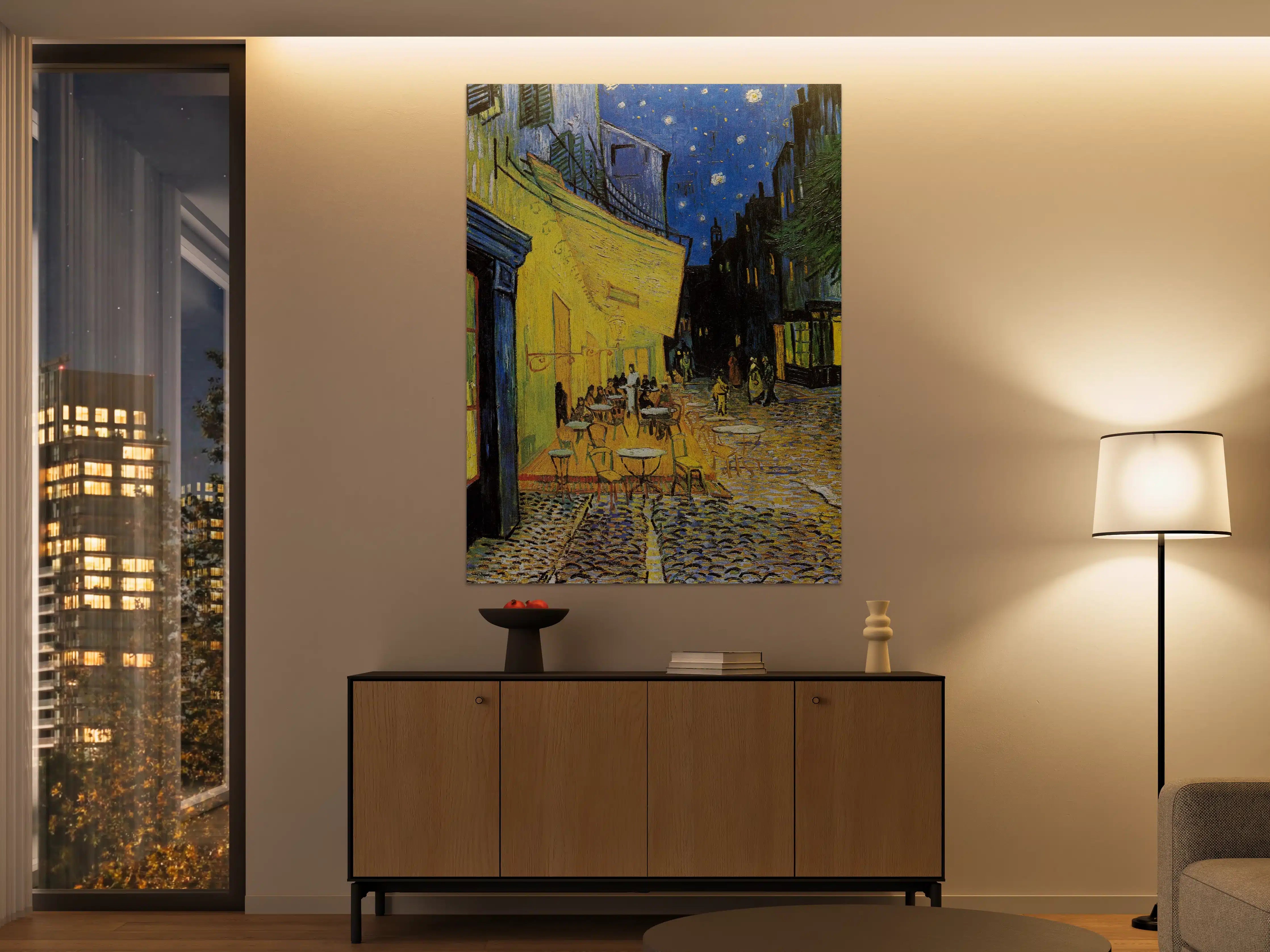 Große Wandbilder - Sternenklarer Abend in Montmartre