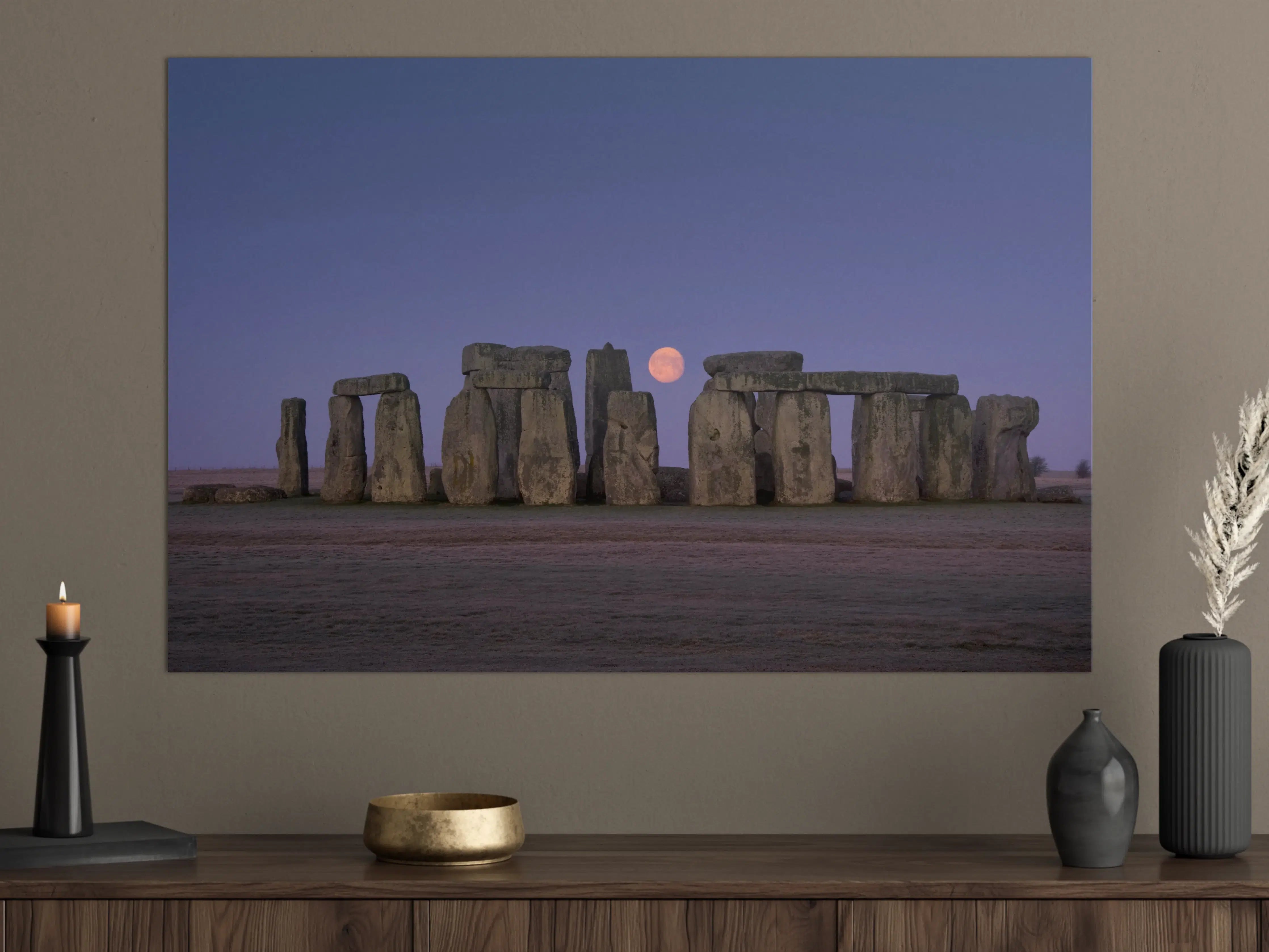 Große Wandbilder - Stonehenge bei Nacht - England