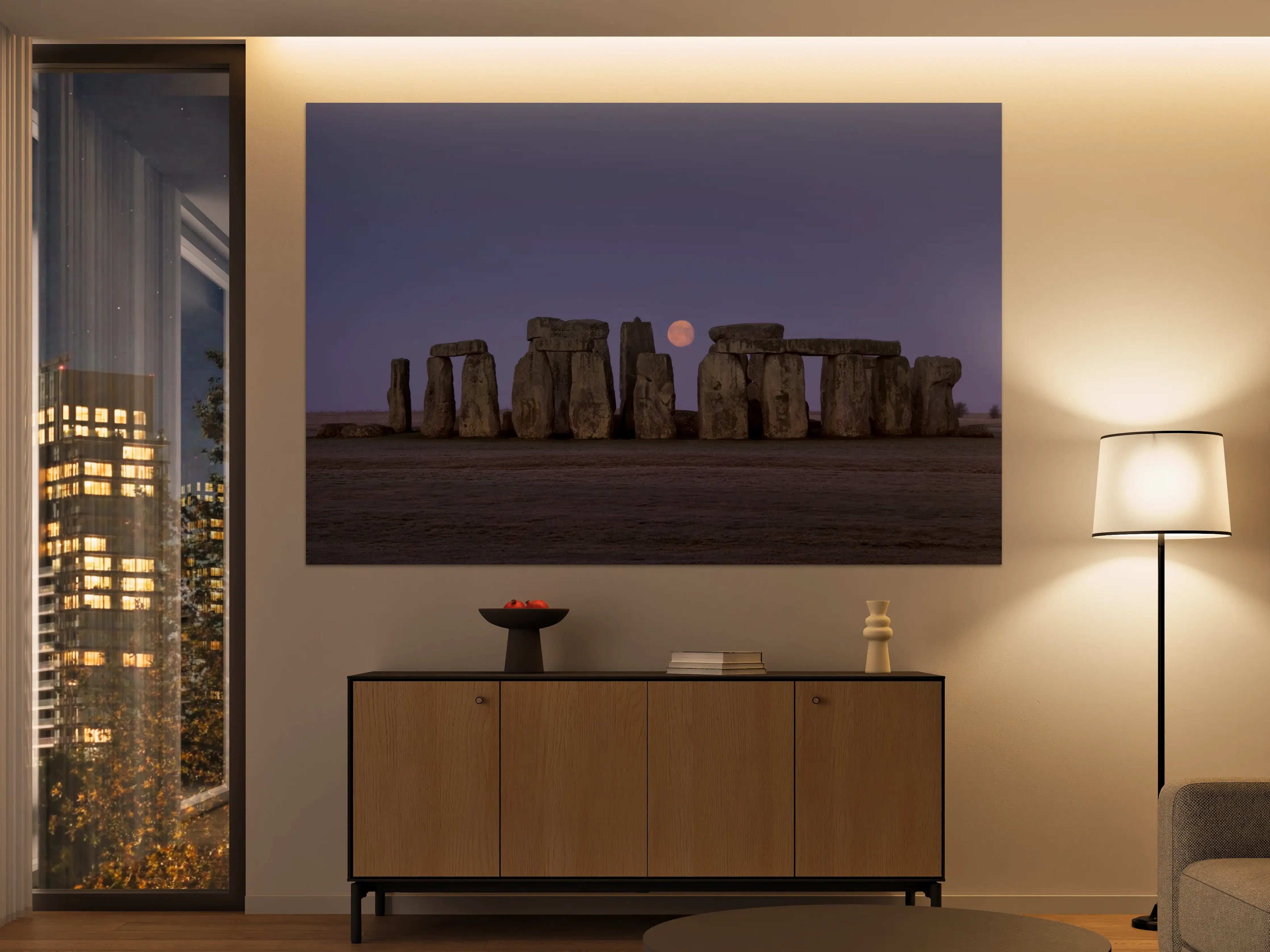 Große Wandbilder - Stonehenge bei Nacht - England