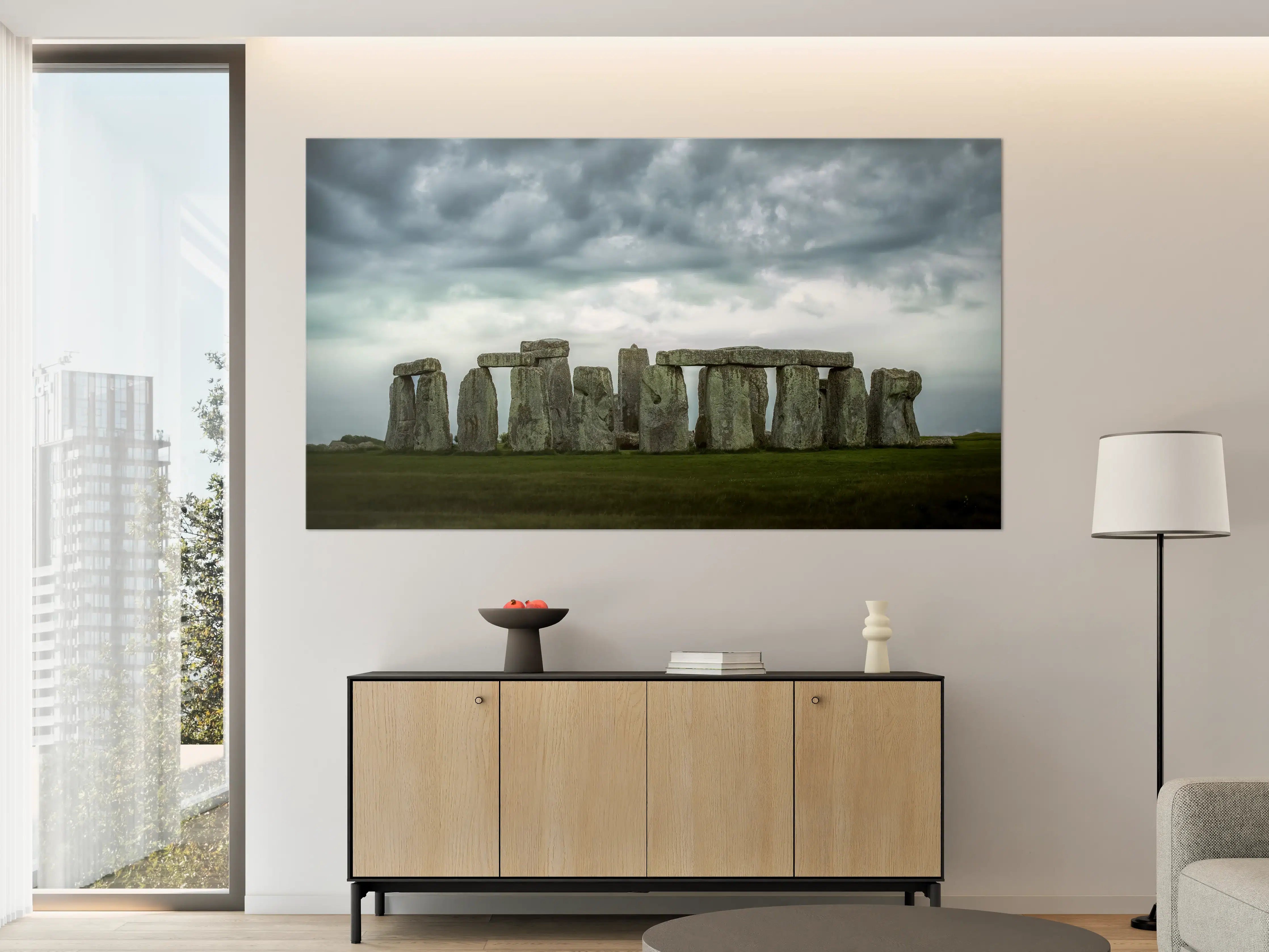 Große Wandbilder - Stonehenge bei Sturm