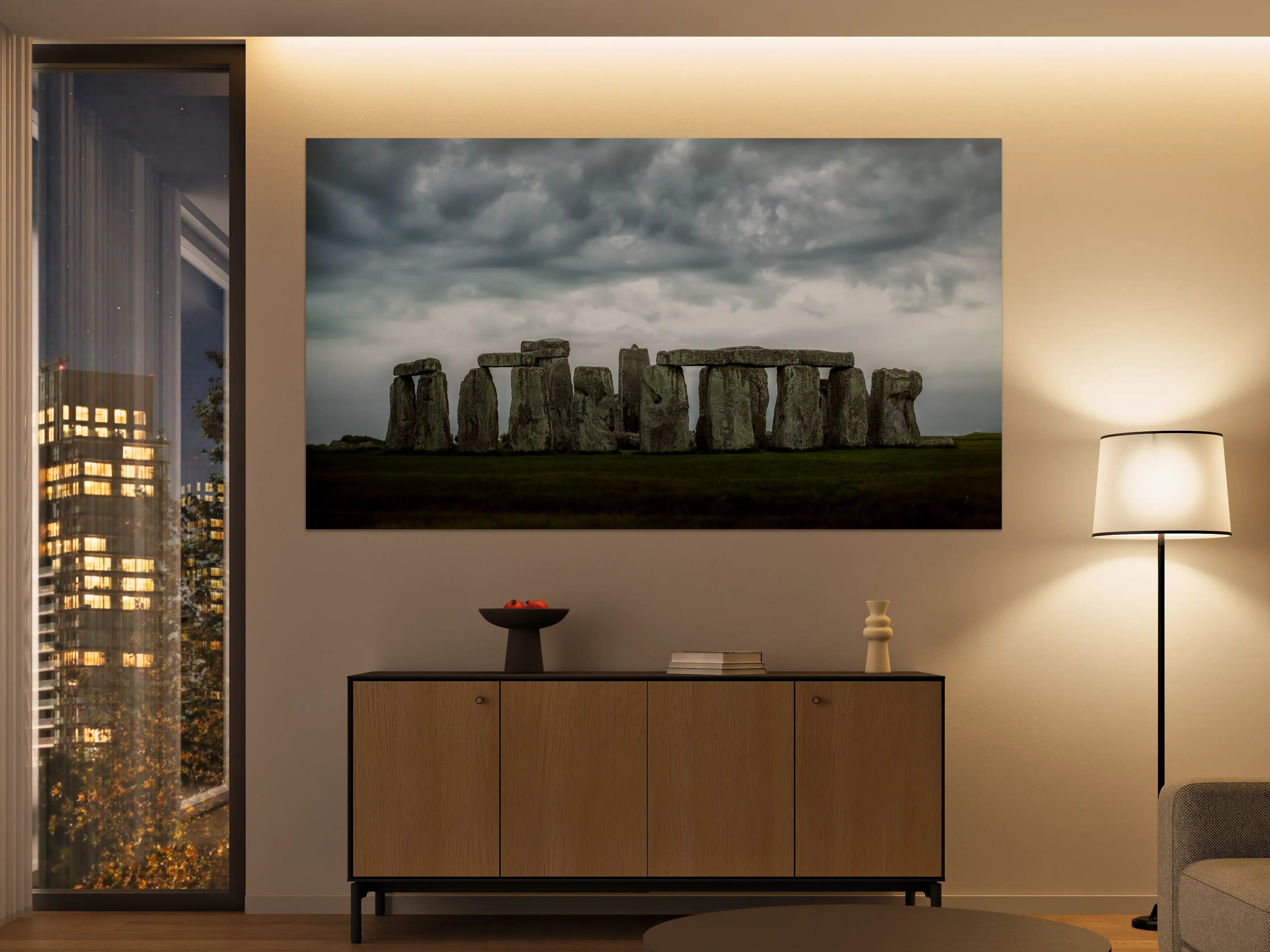 Große Wandbilder - Stonehenge bei Sturm