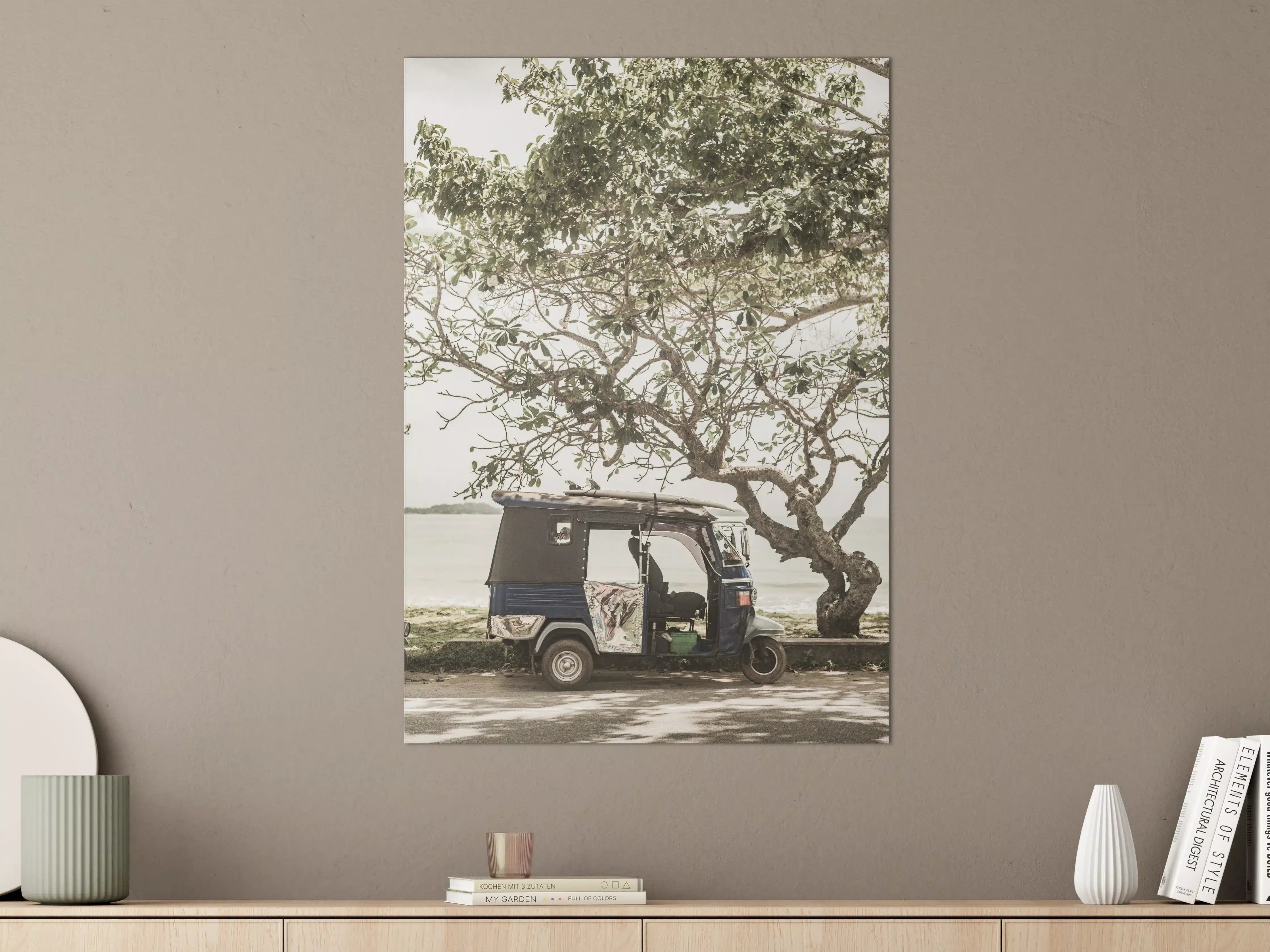 Große Wandbilder - Strand-Tuk-Tuk in Naturlandschaft