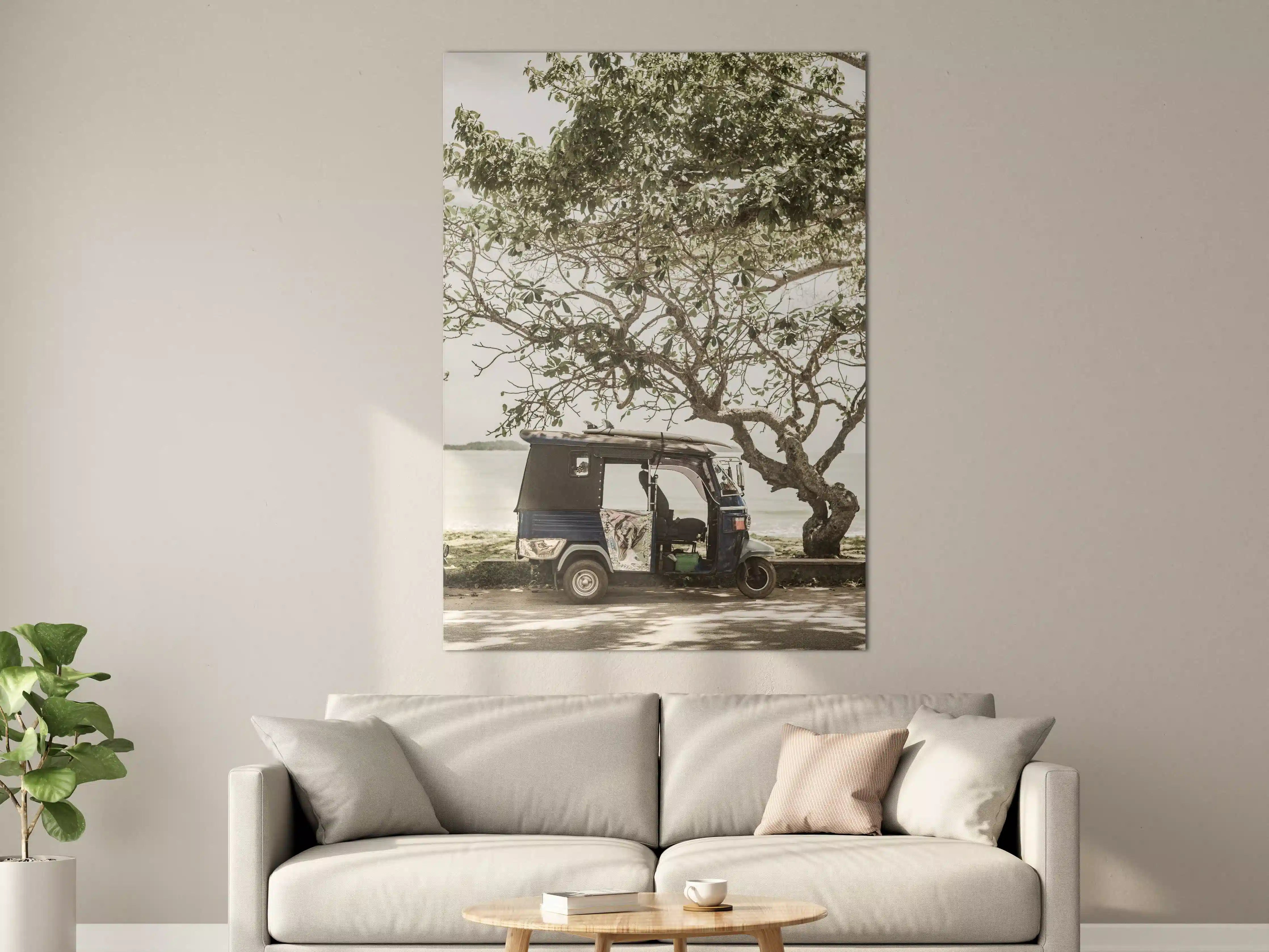 Große Wandbilder - Strand-Tuk-Tuk in Naturlandschaft