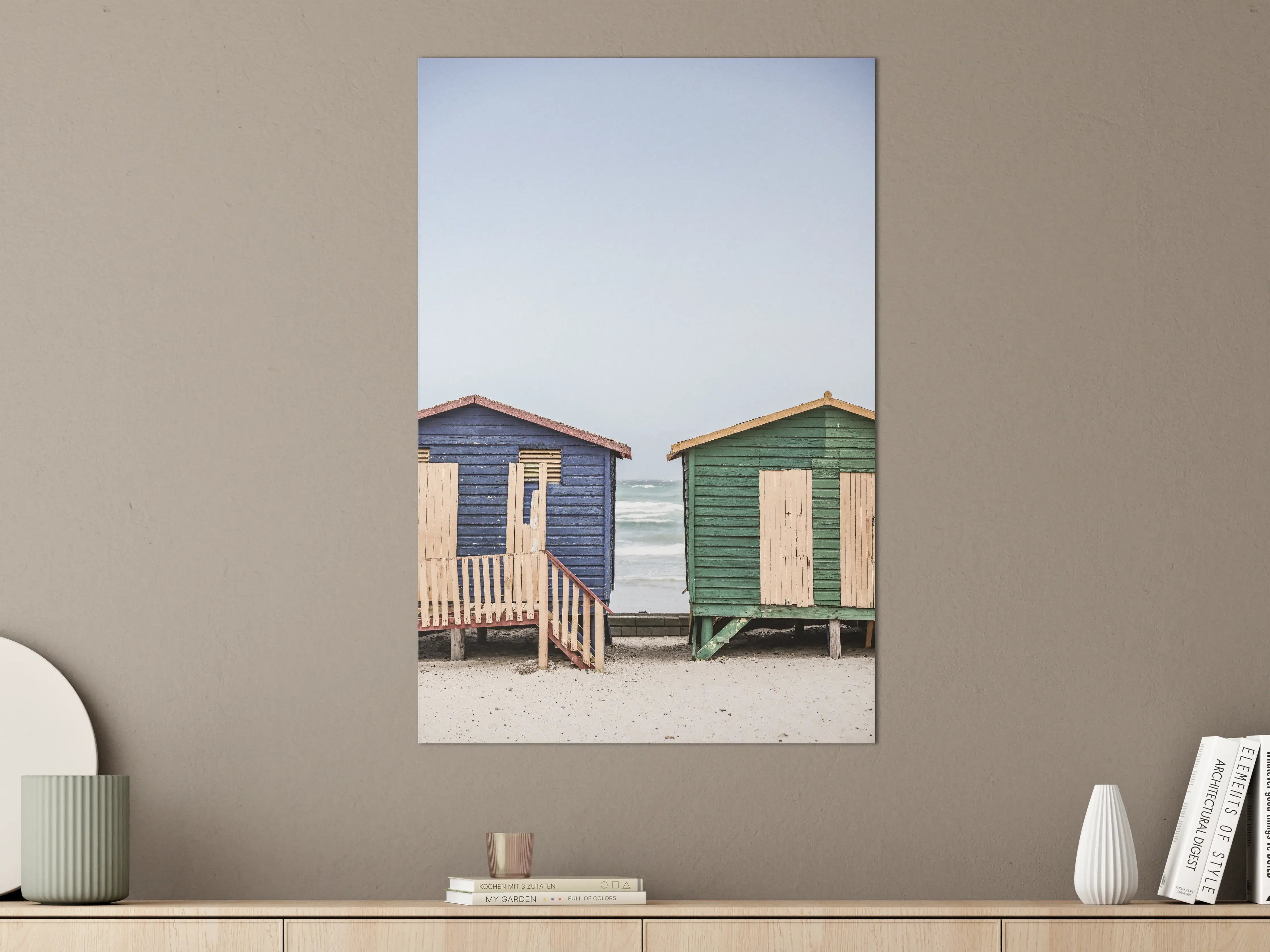 Große Wandbilder - Strandhütten am Meer