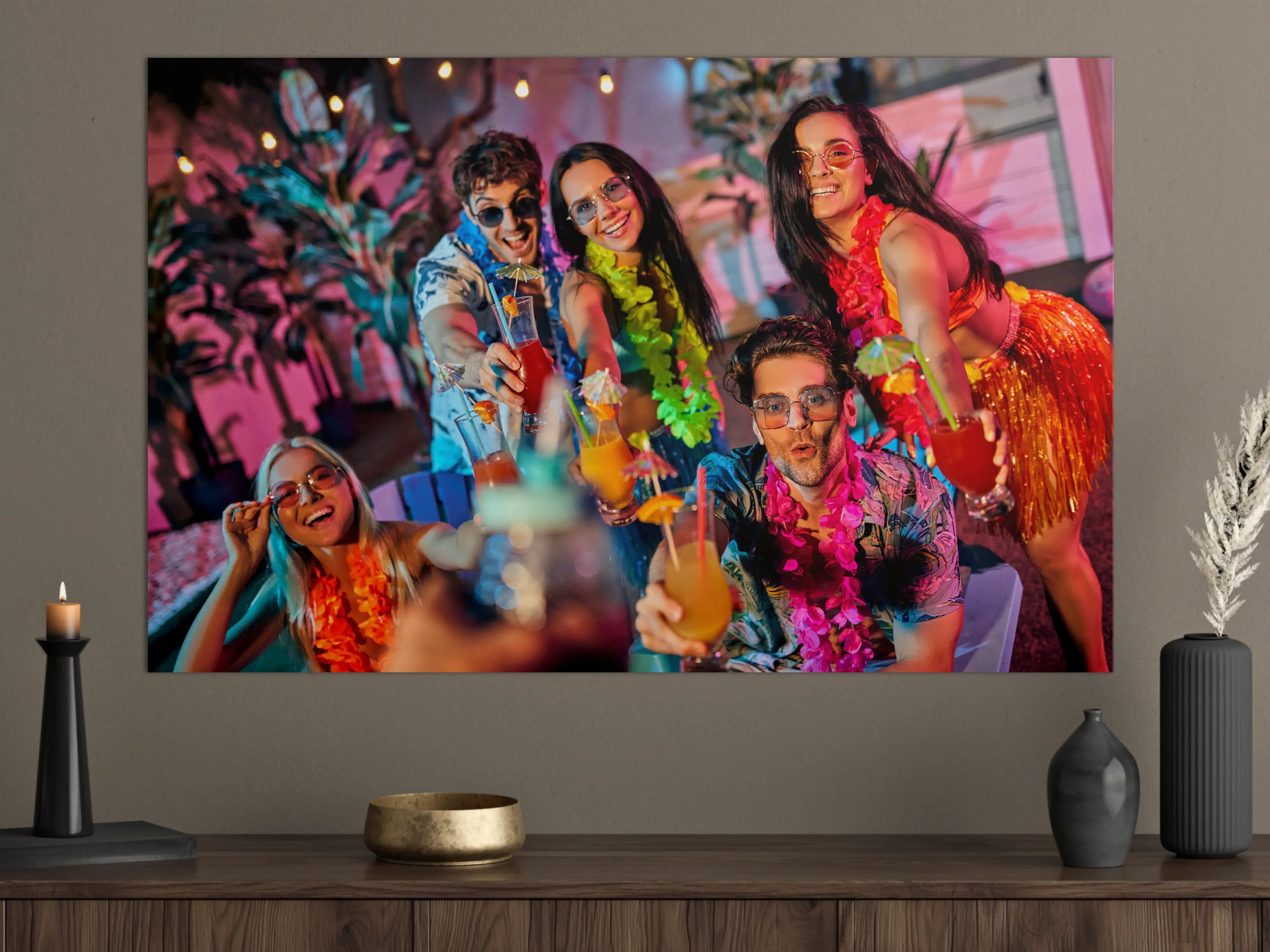 Große Wandbilder - Strandparty mit Freunden