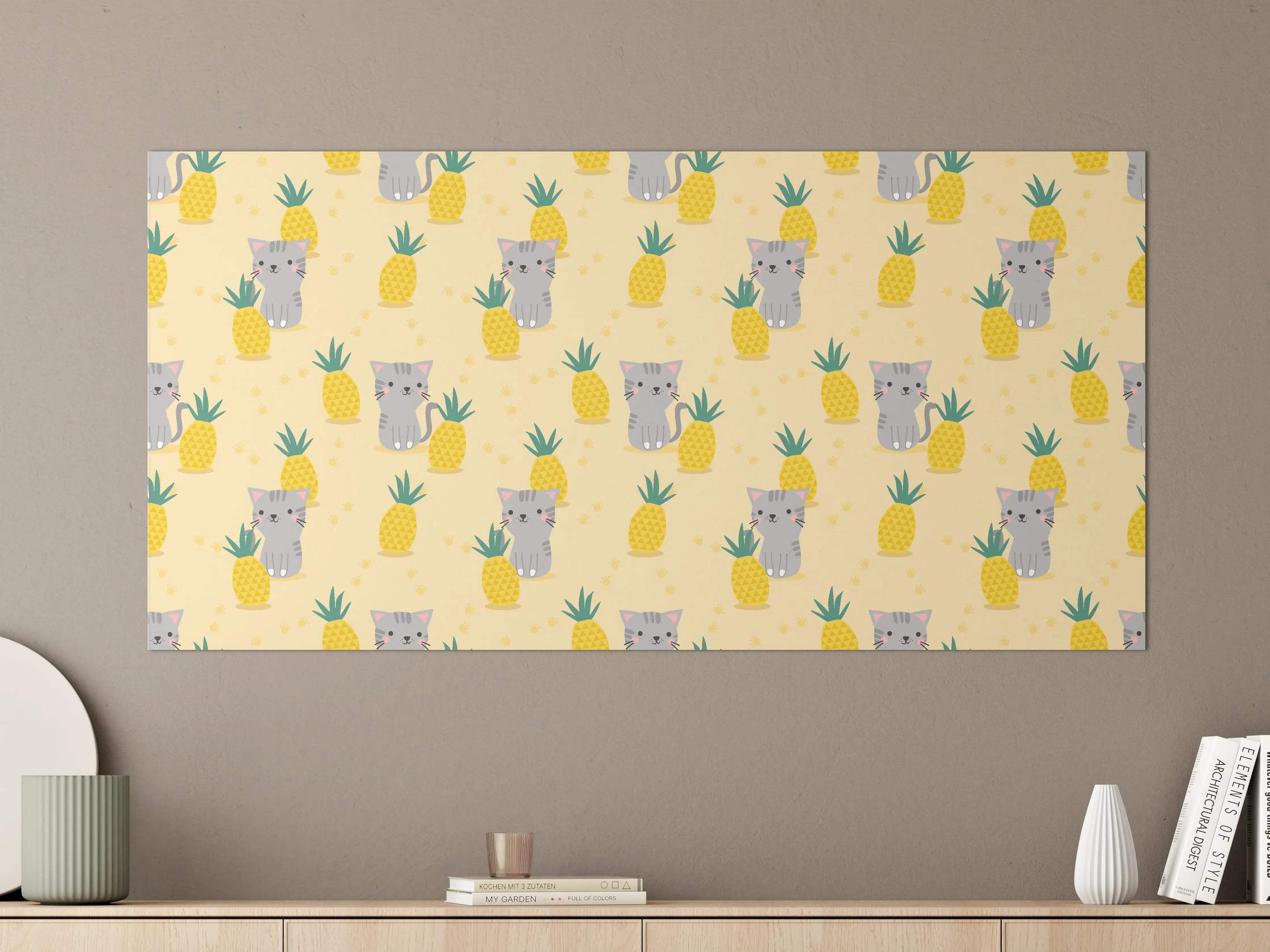 Große Wandbilder - Süßer Koala mit Ananas-Motiv
