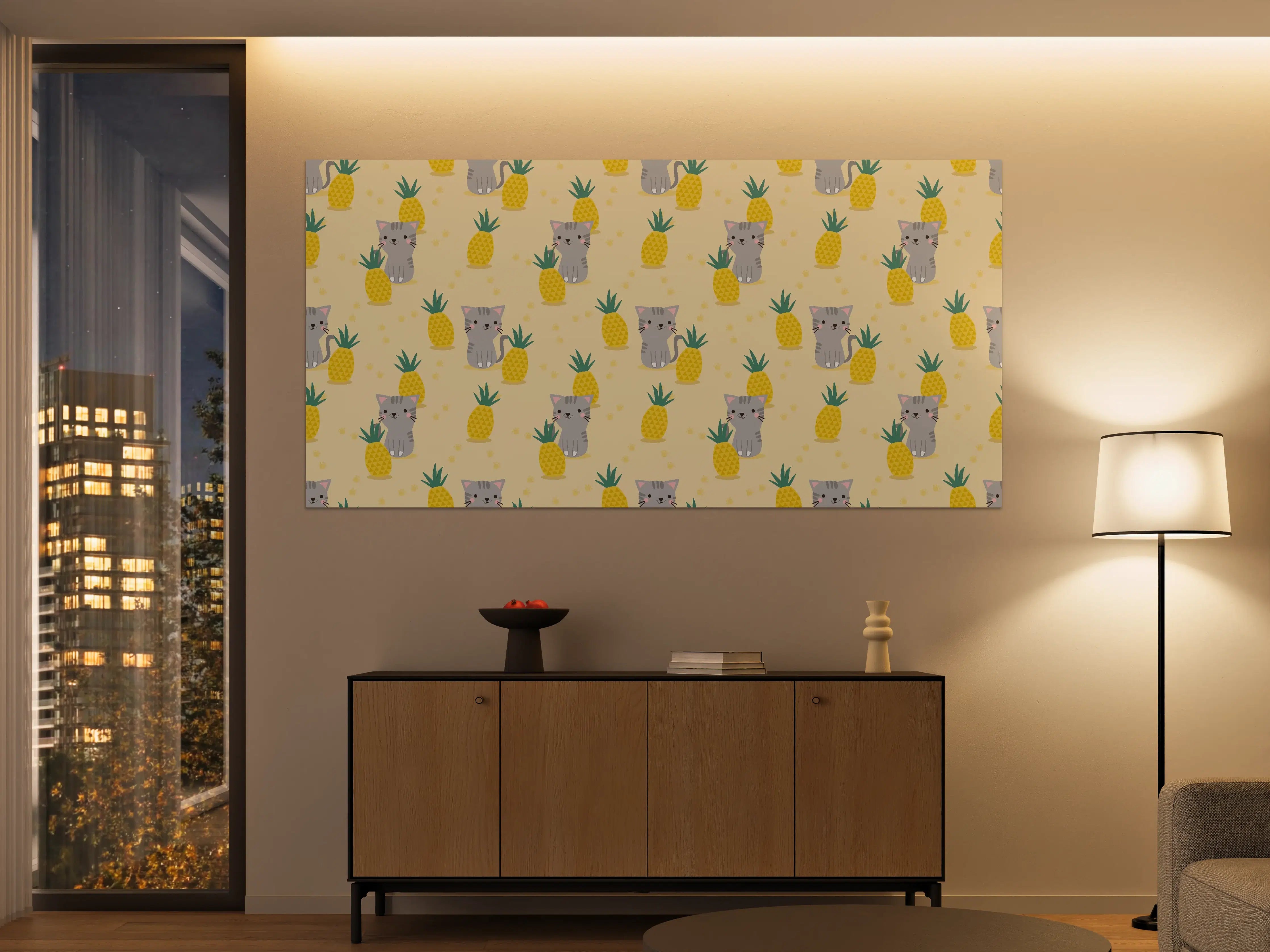 Große Wandbilder - Süßer Koala mit Ananas-Motiv