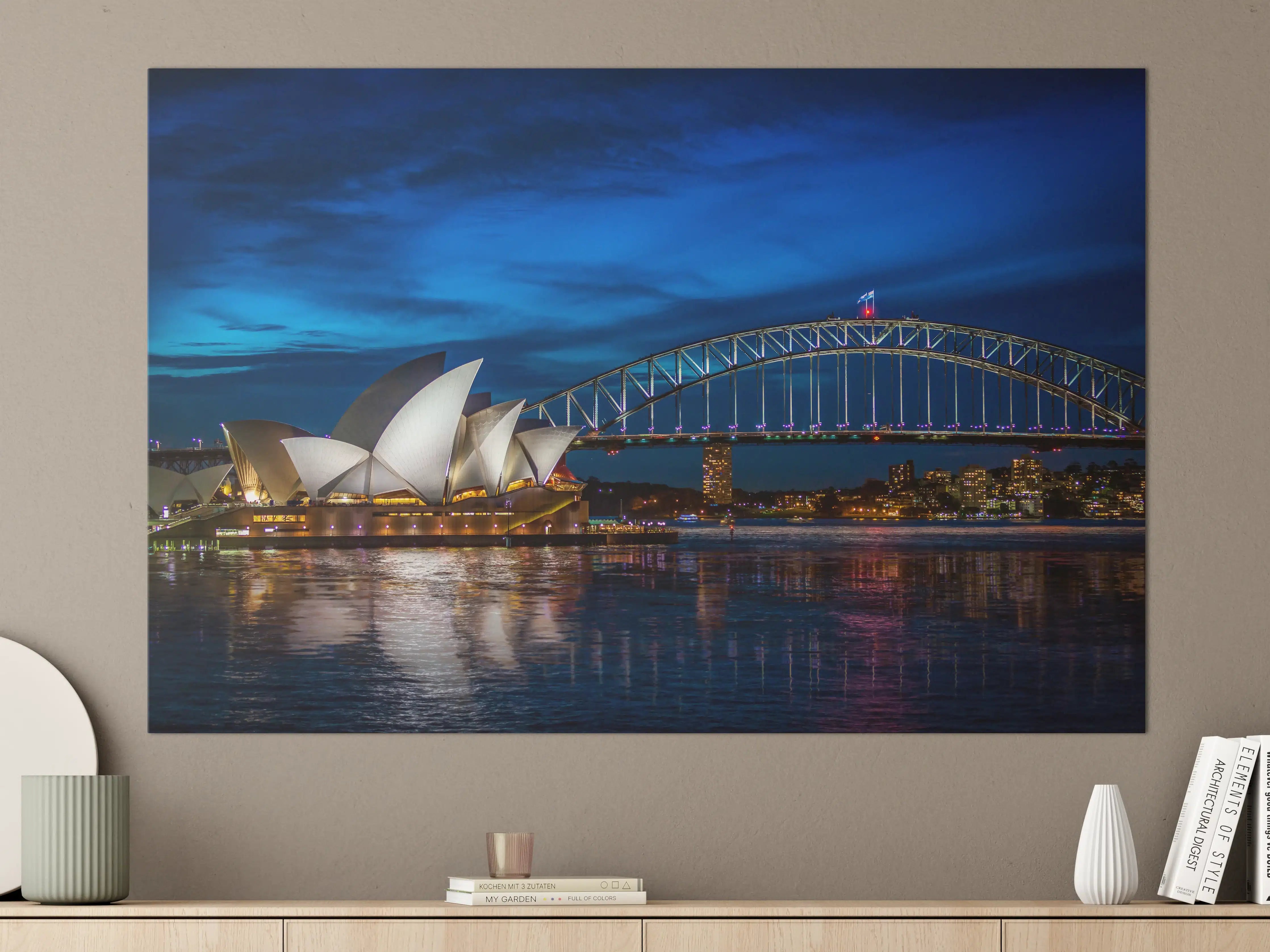 Große Wandbilder - Sydney Harbour Bridge bei Nacht