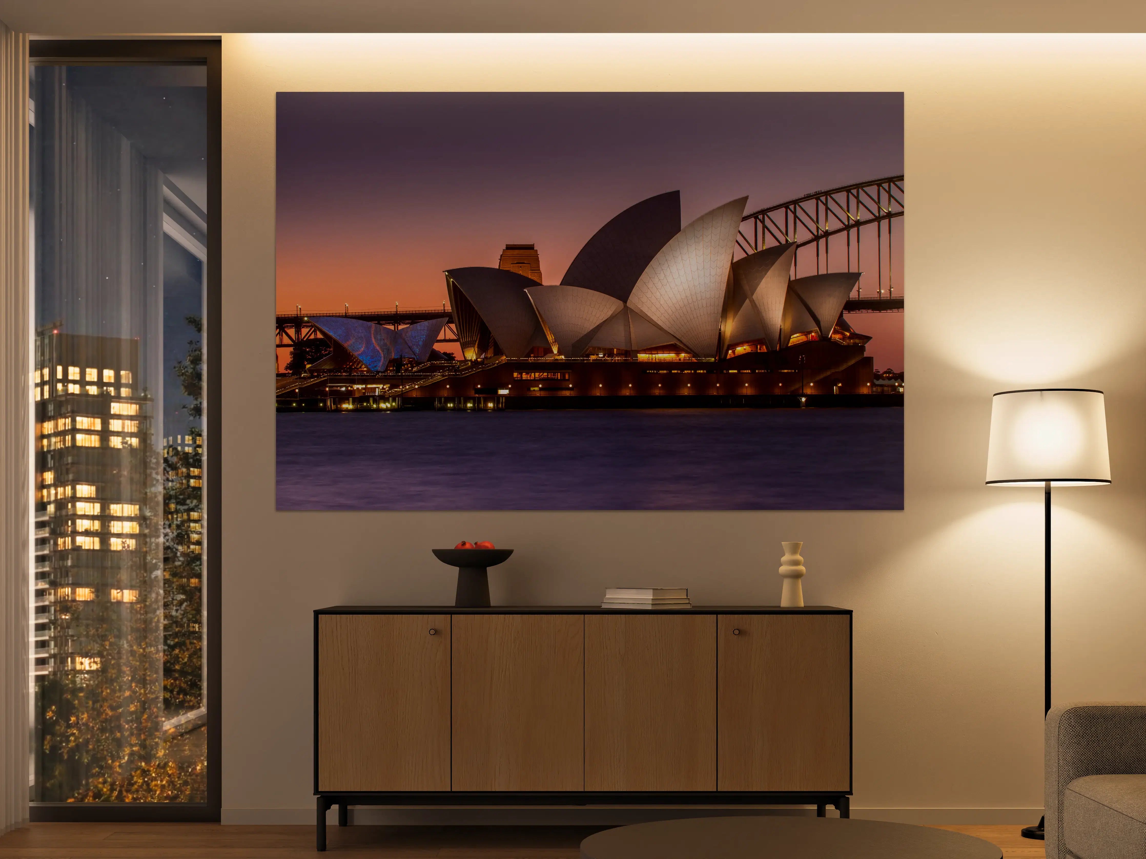 Große Wandbilder - Sydney Opera House bei Sonnenuntergang