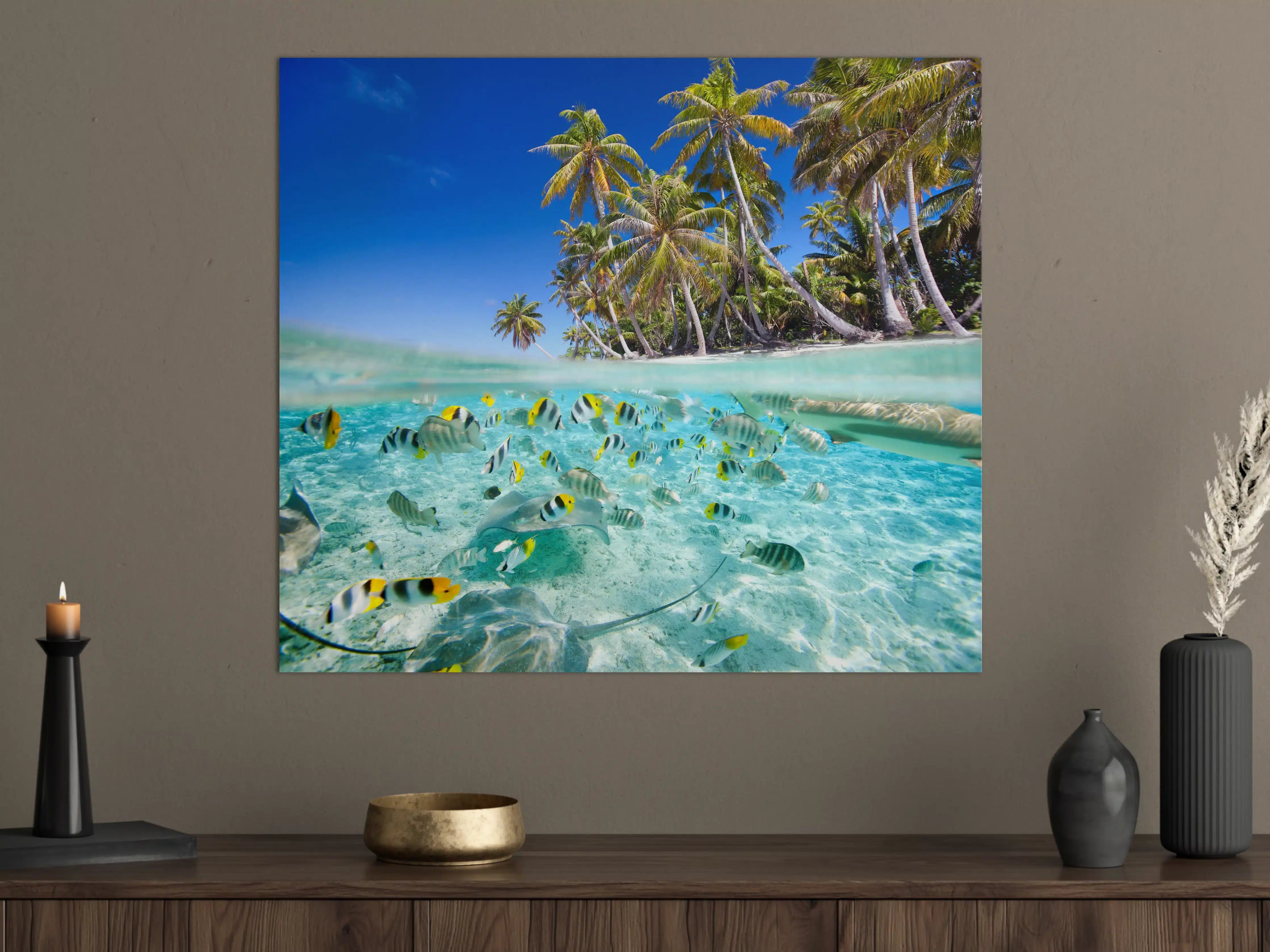 Große Wandbilder - Tahiti - über und unter Wasser