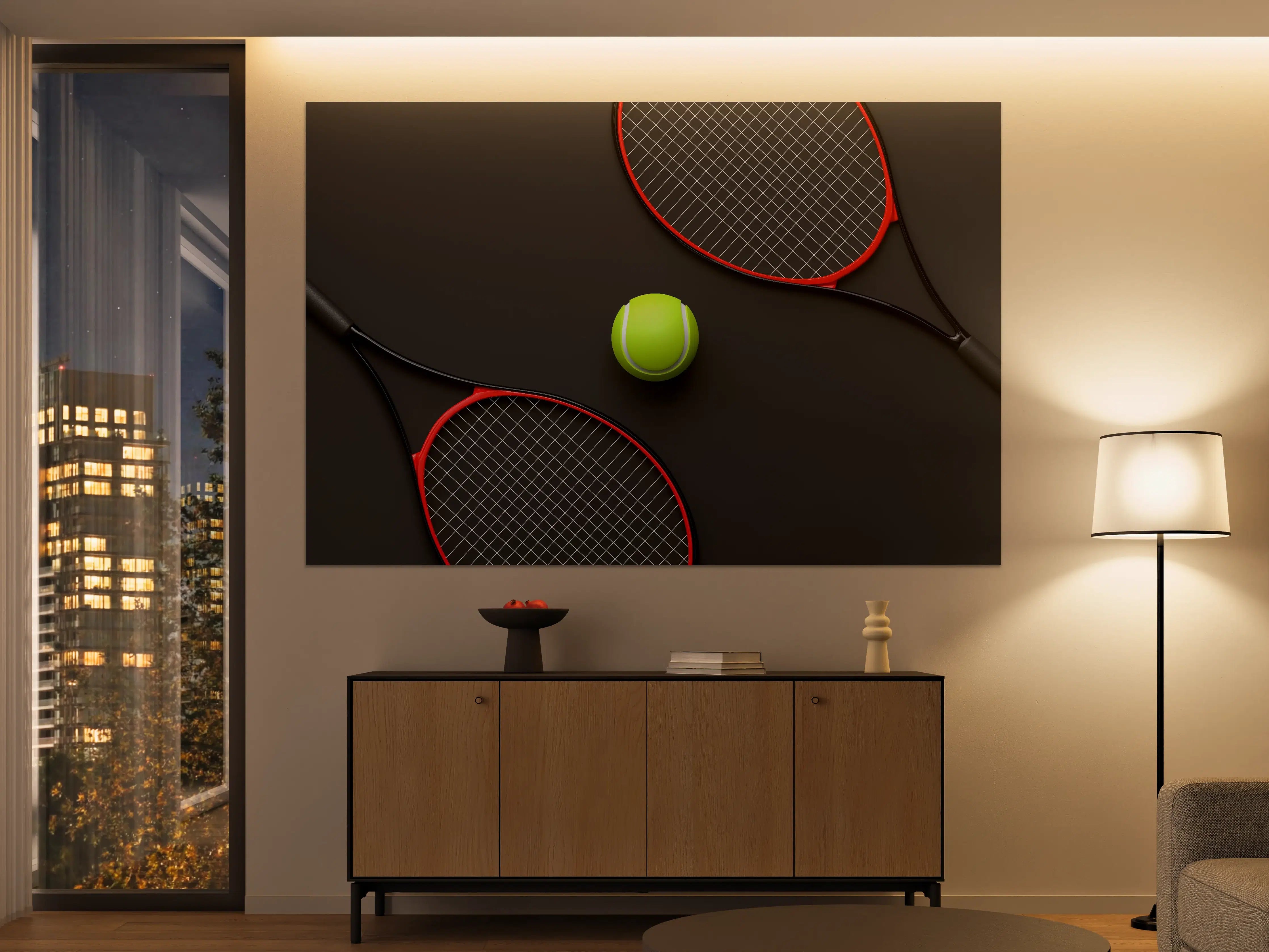 Große Wandbilder - Tennis - 3D Render
