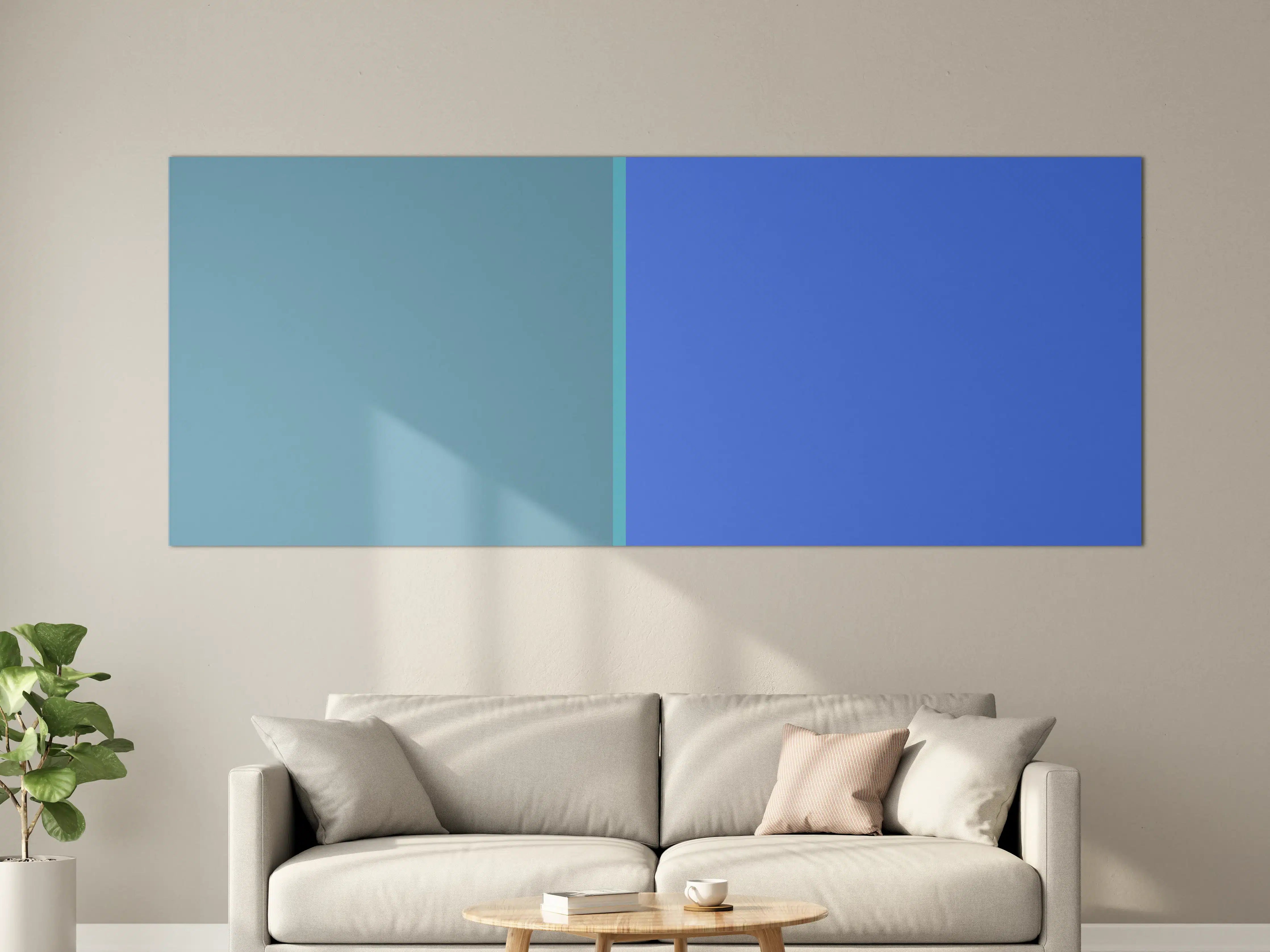 Große Wandbilder - The Blues - Easy Vertical - Cornflower