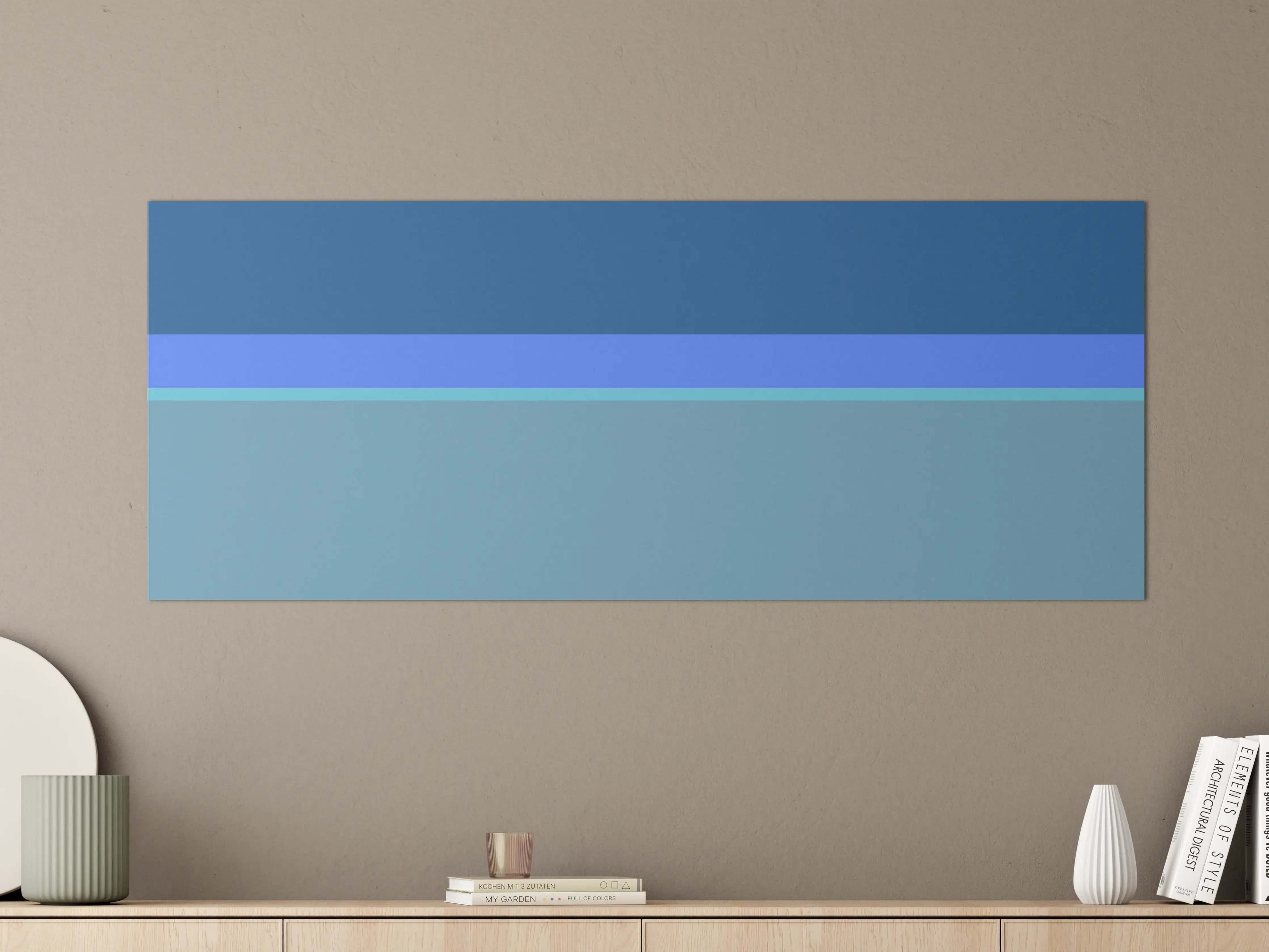 Große Wandbilder - The Blues - Horizontal - Cornflower