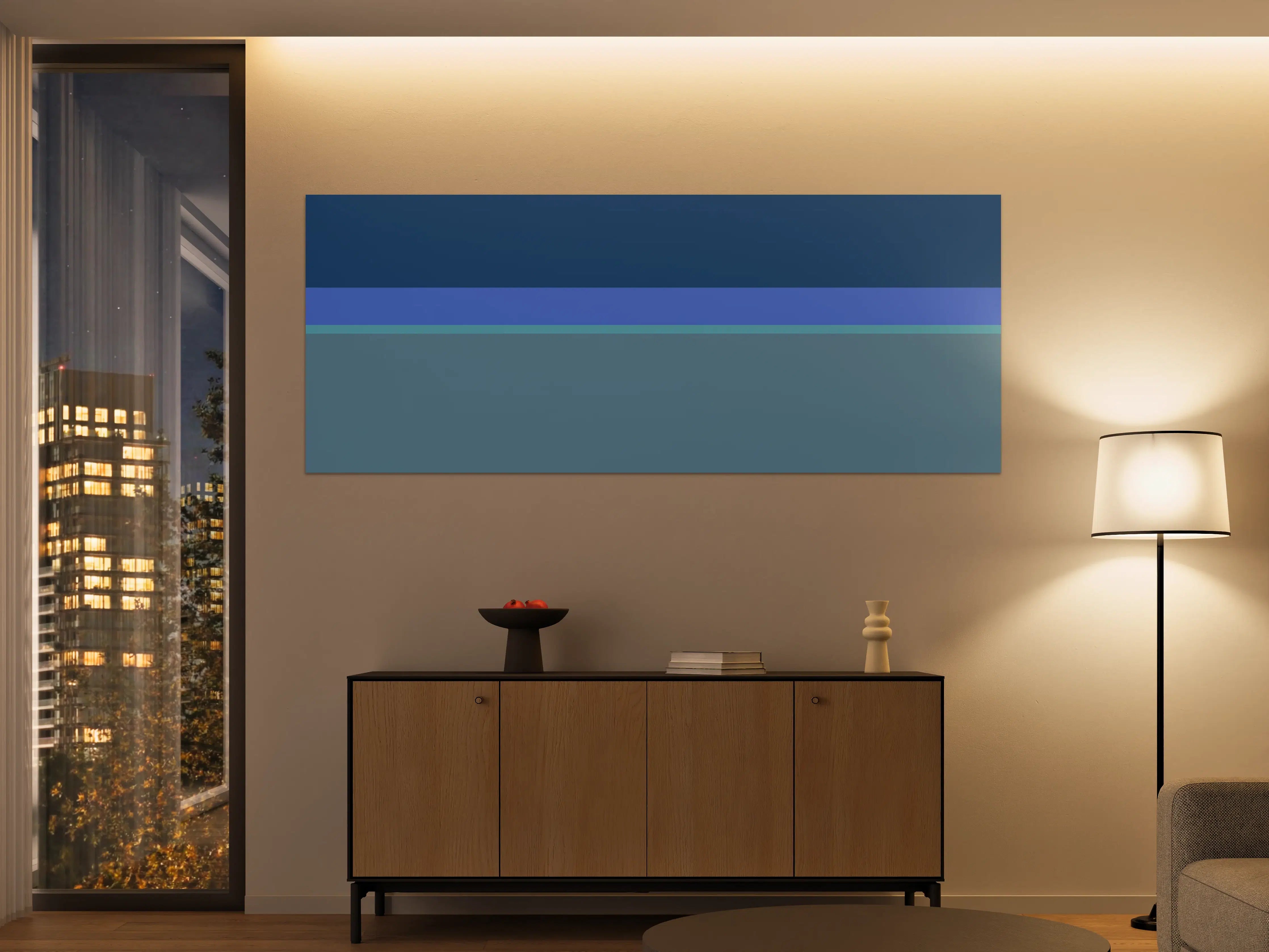 Große Wandbilder - The Blues - Horizontal - Cornflower
