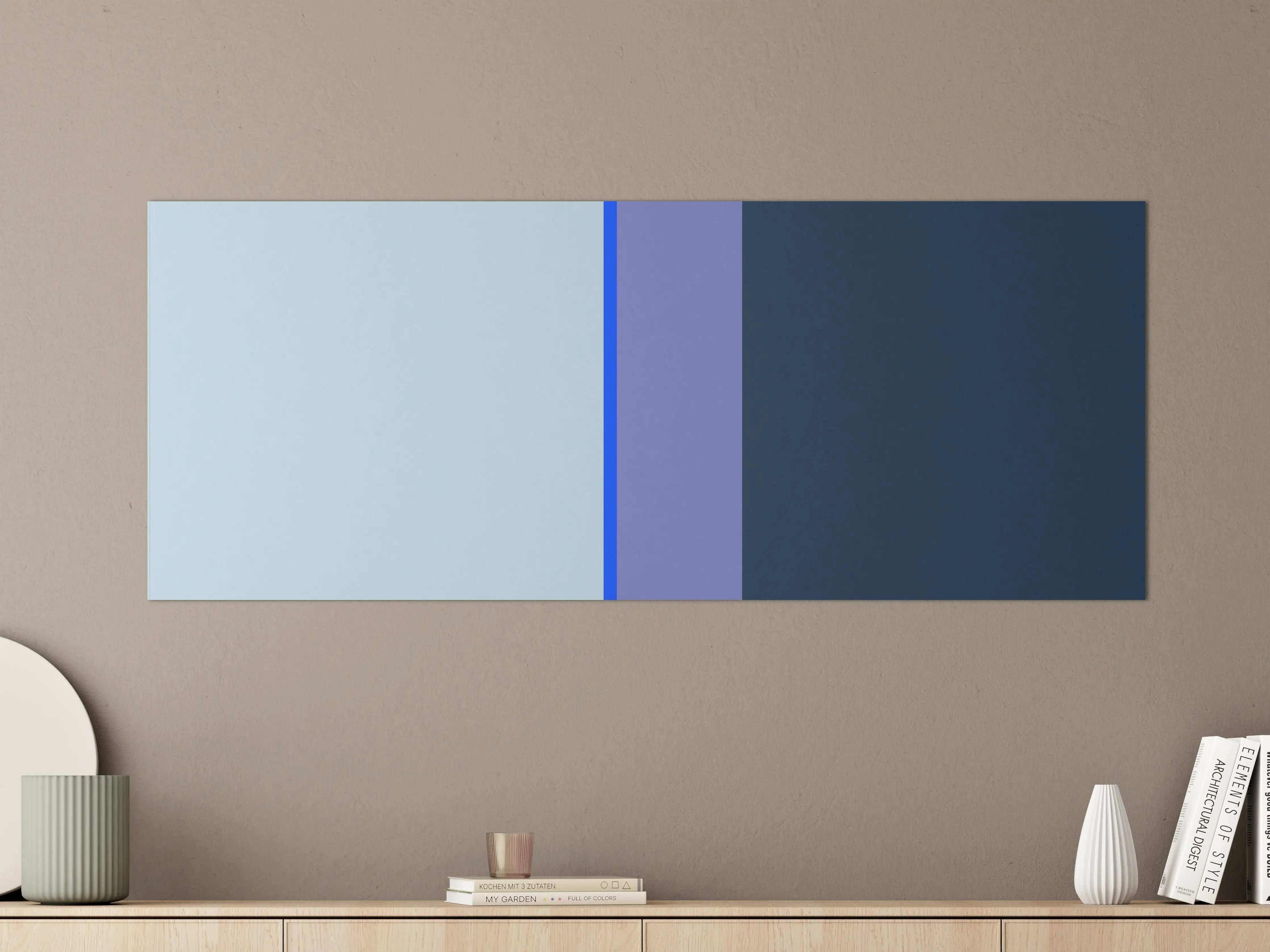 Große Wandbilder - The Blues - Vertical - Blueberry