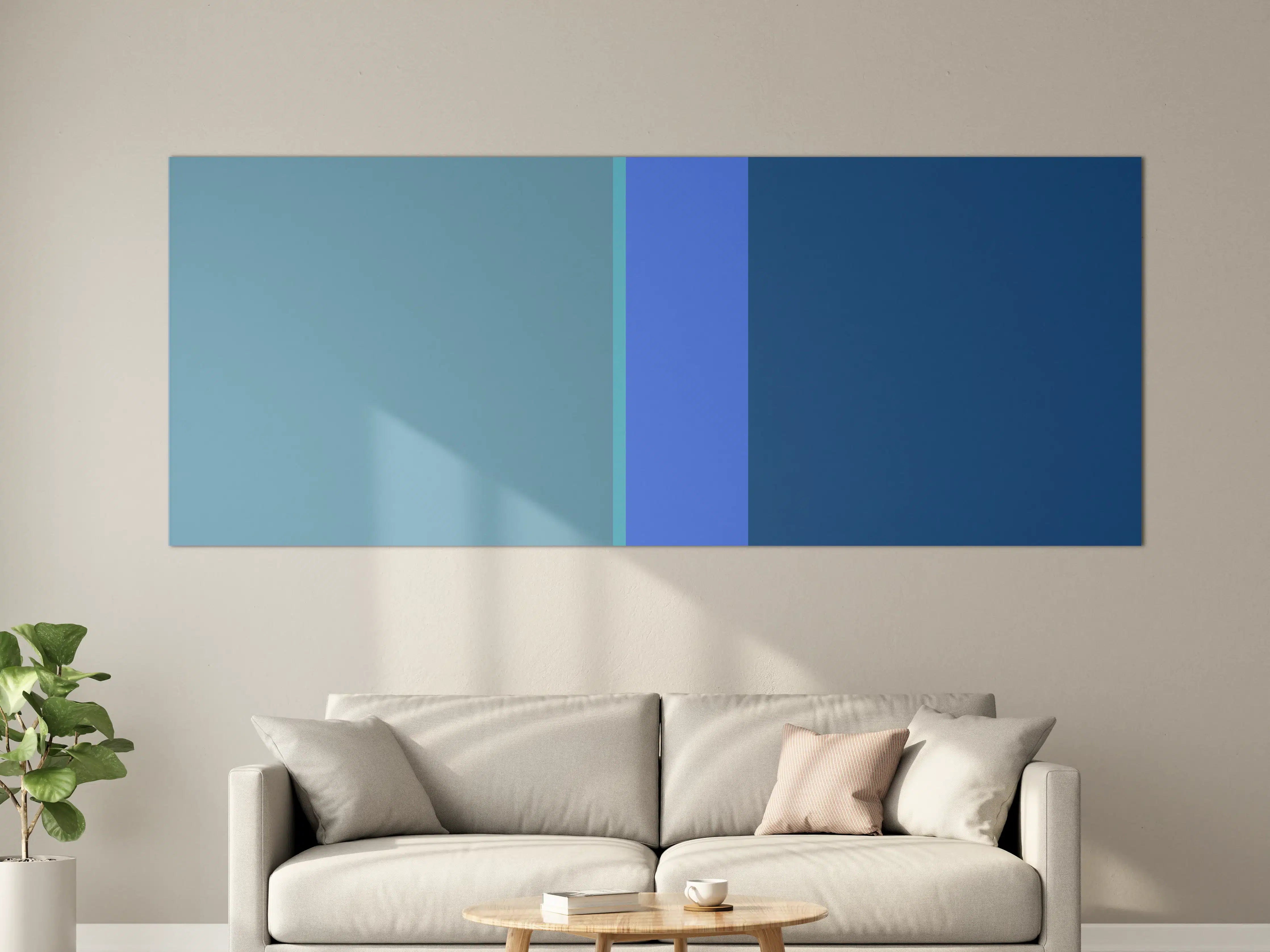 Große Wandbilder - The Blues - Vertical - Cornflower
