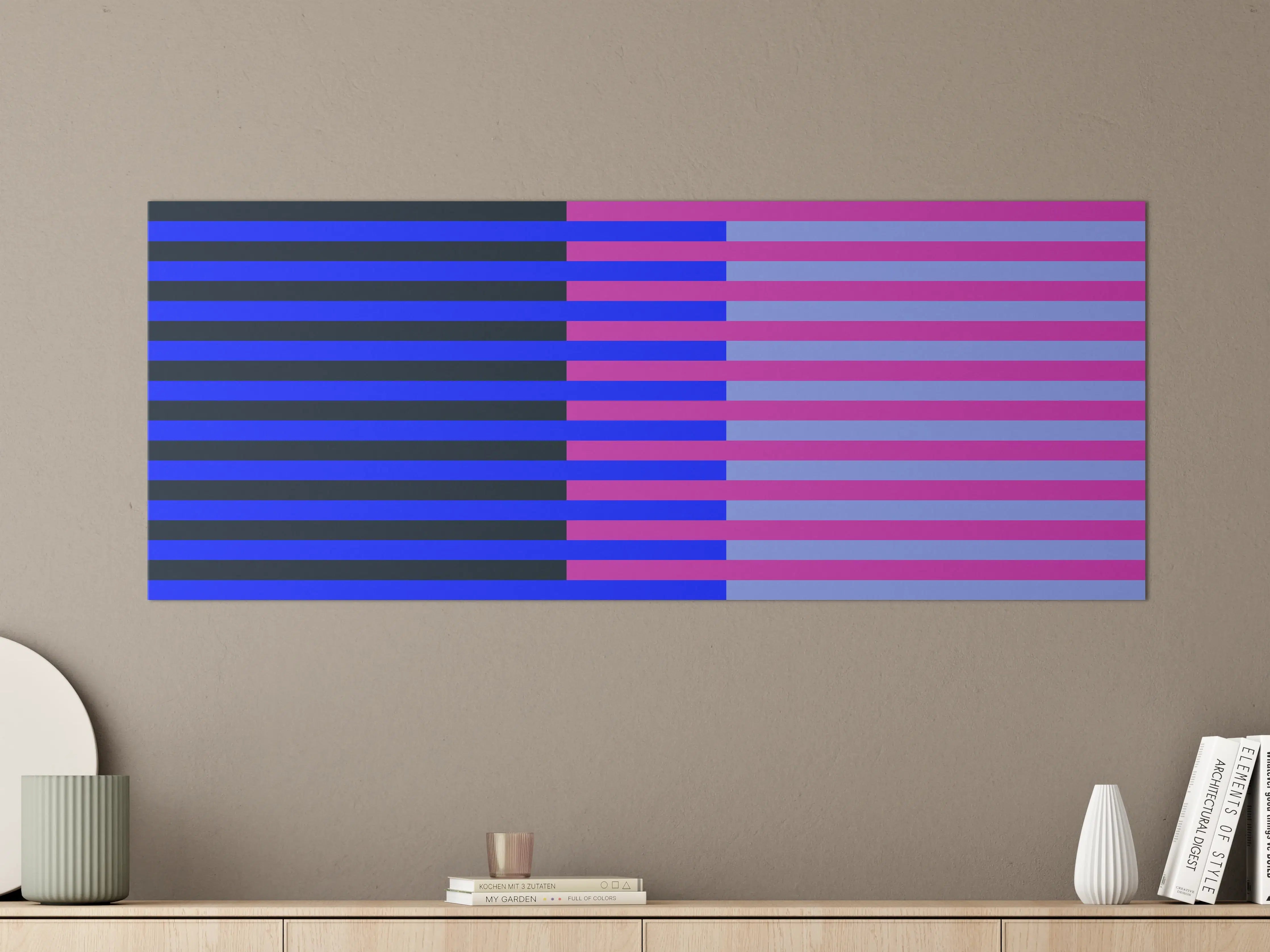 Große Wandbilder - The Neons - Multy Stripes - Luna