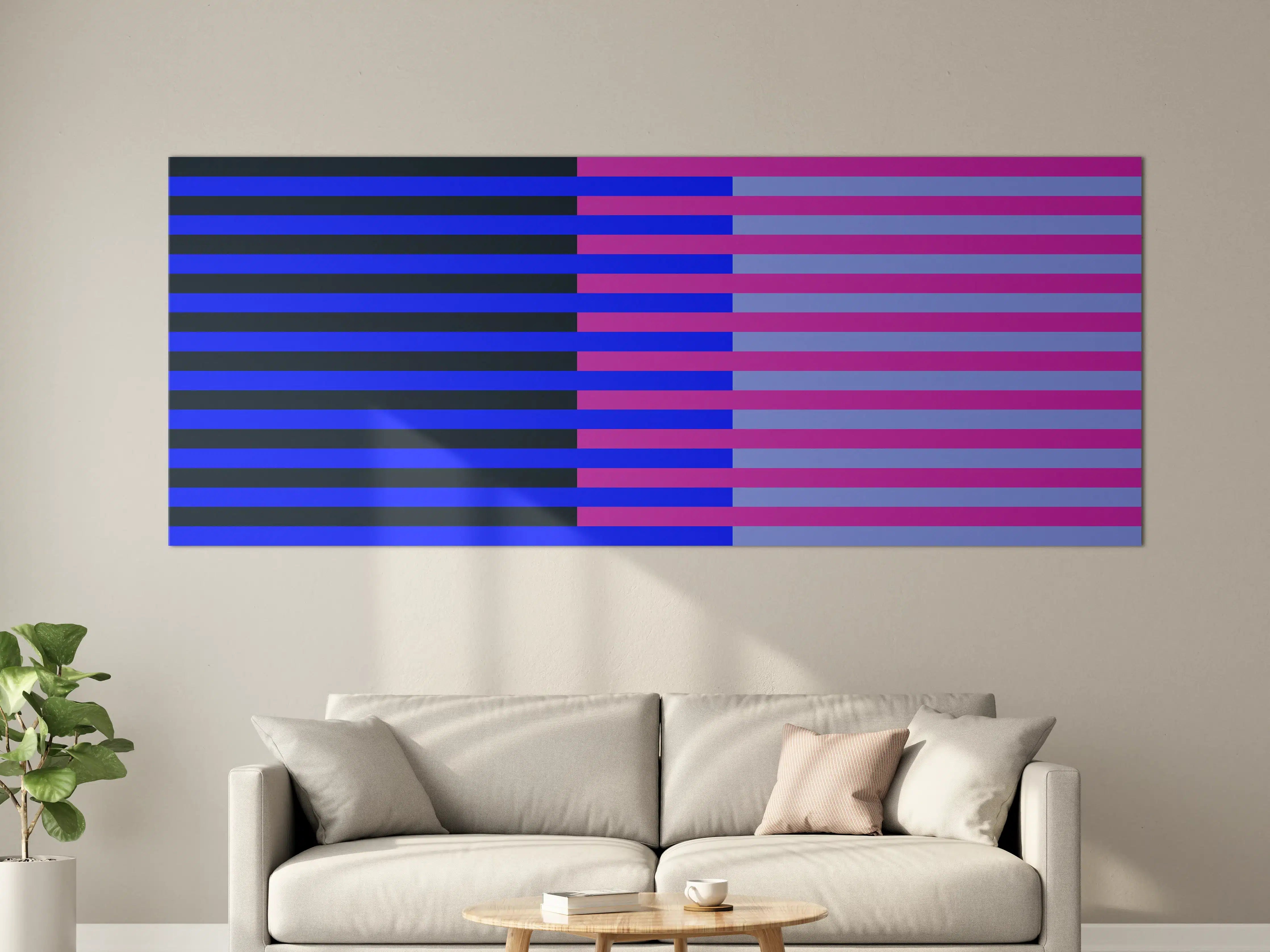 Große Wandbilder - The Neons - Multy Stripes - Luna